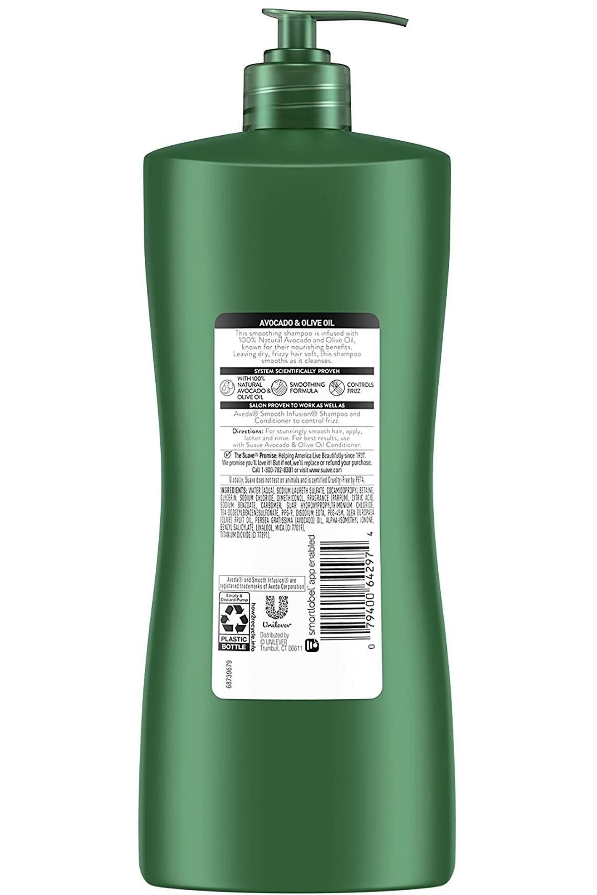 Suave Avokado ve Zeytinyağlı Yumuşatıcı Şampuan 828ML