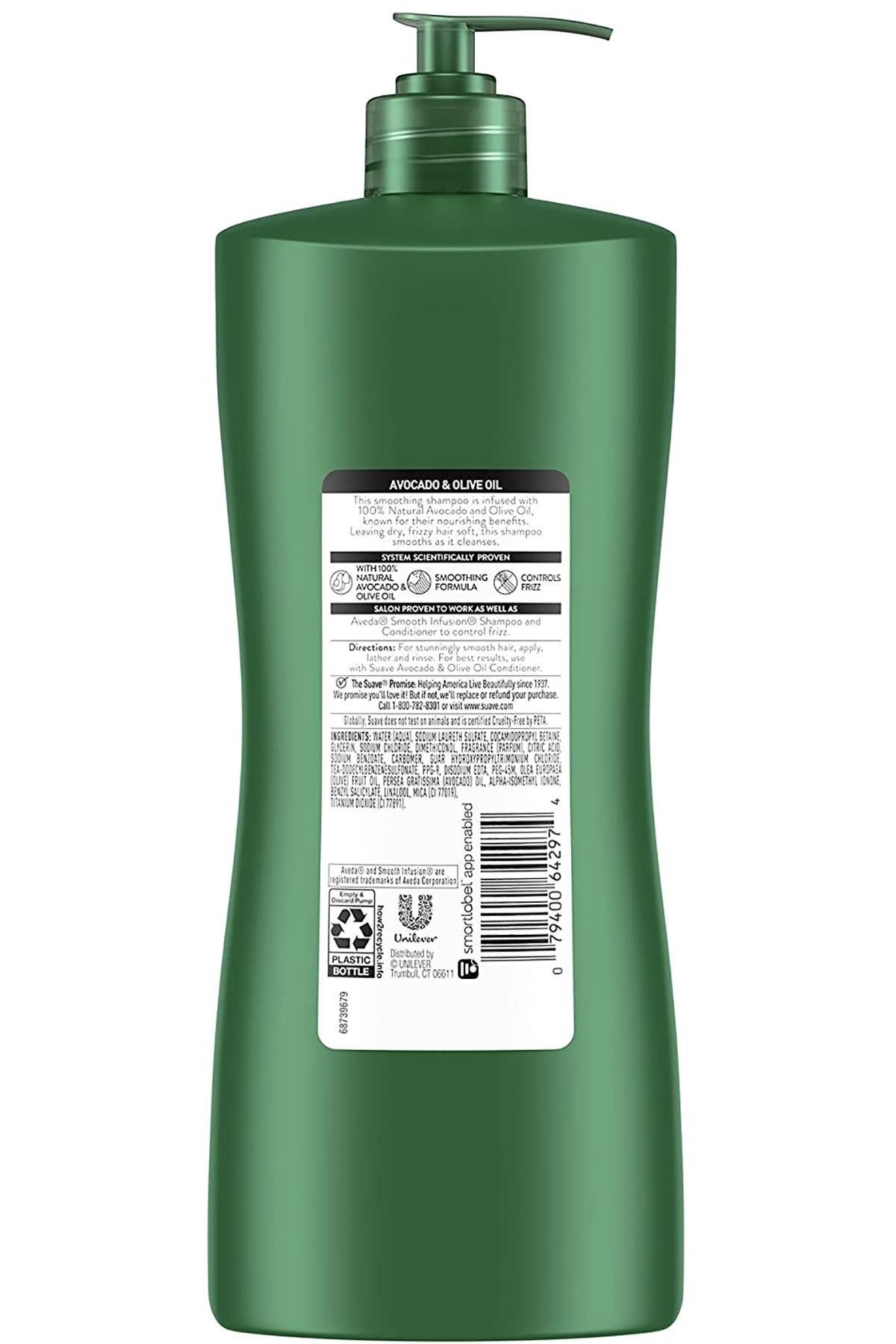 Suave Avokado ve Zeytinyağlı Yumuşatıcı Şampuan 828ML