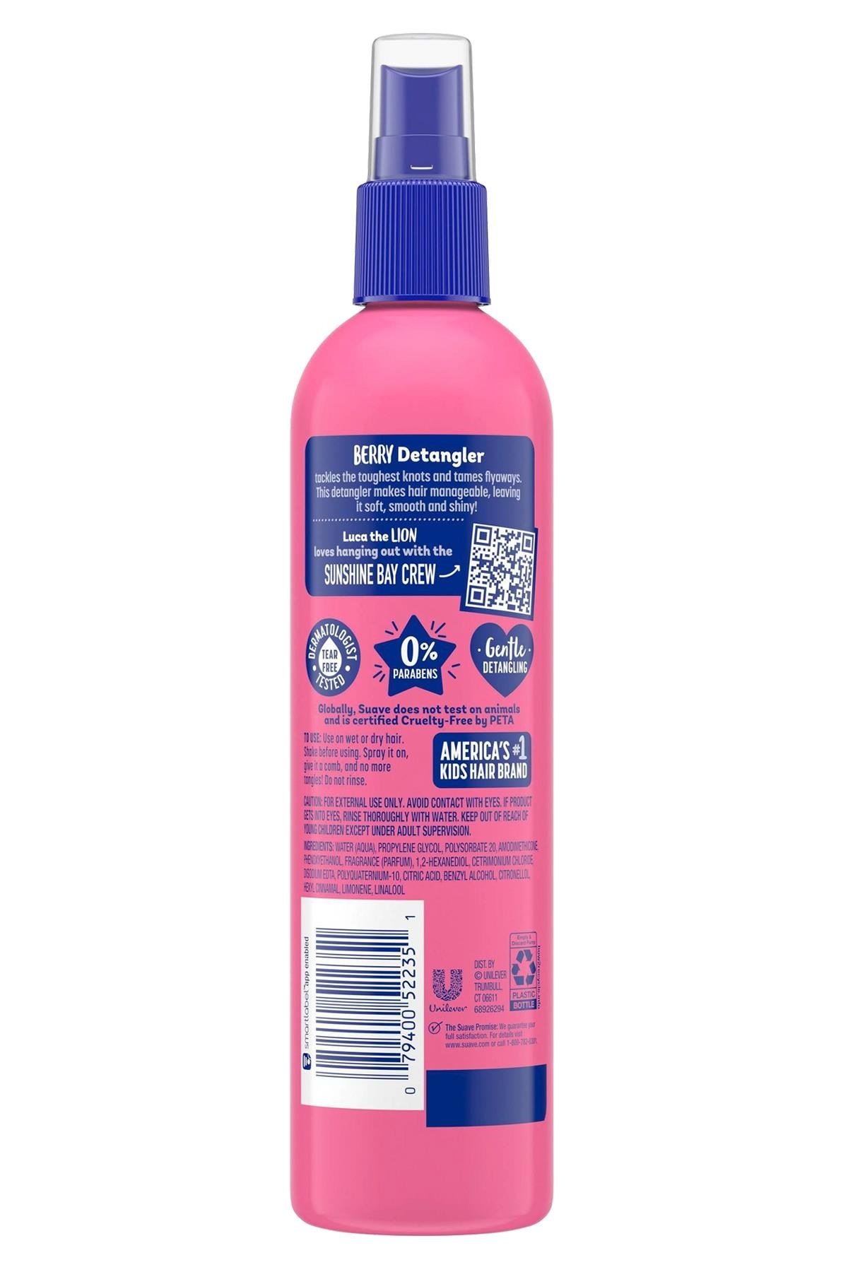 Suave Berry Awesome Çocuklar İçin Dolaşık Saç Açıcı Sprey 295ML