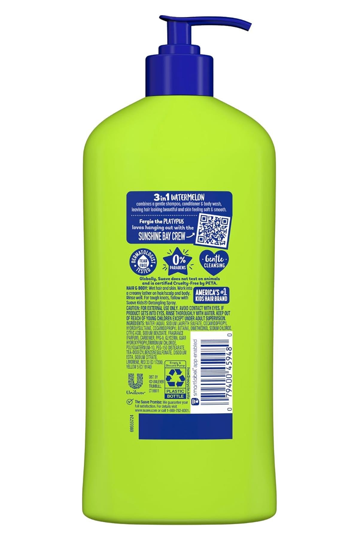 Suave Kids Karpuz 3ü 1 Arada Çocuk Şampuanı 532ML