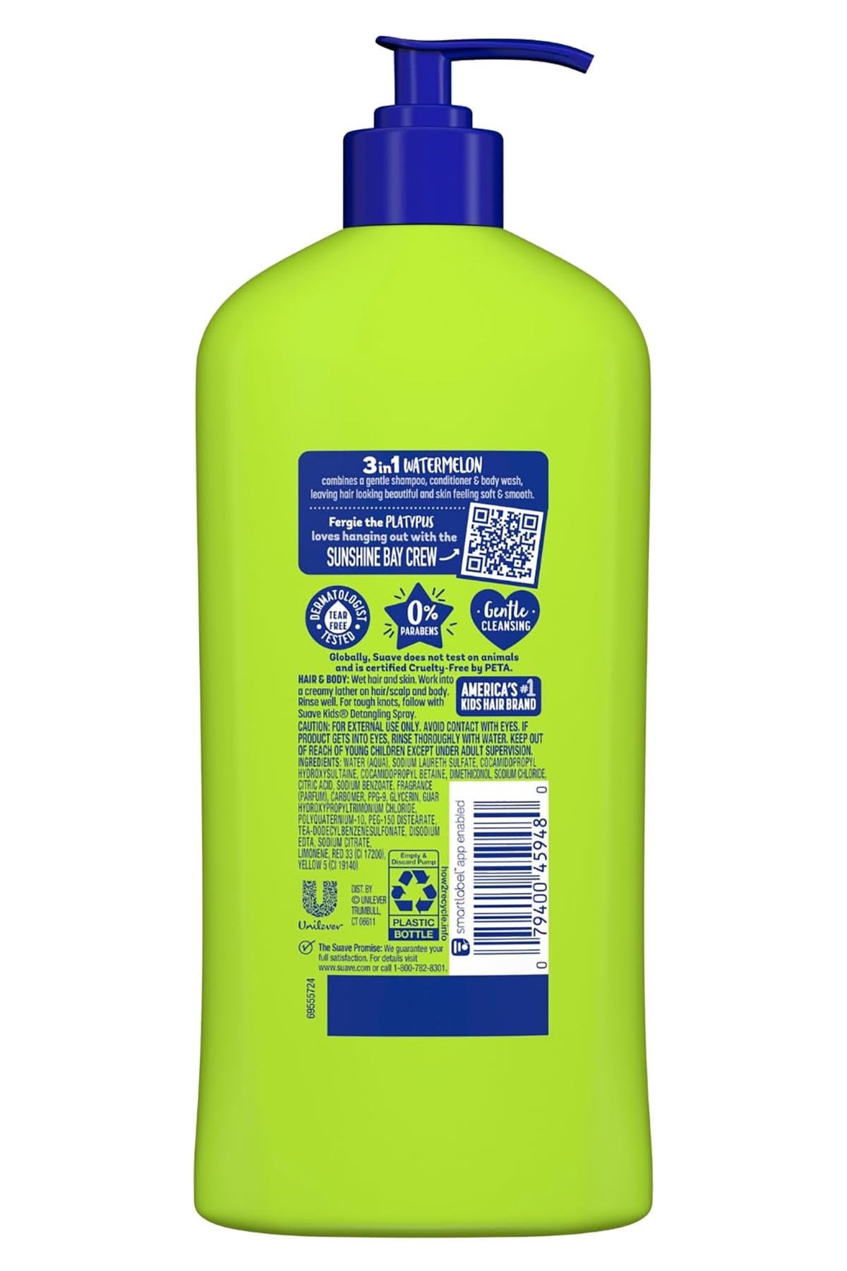 Suave Kids Karpuz 3ü 1 Arada Çocuk Şampuanı 532ML