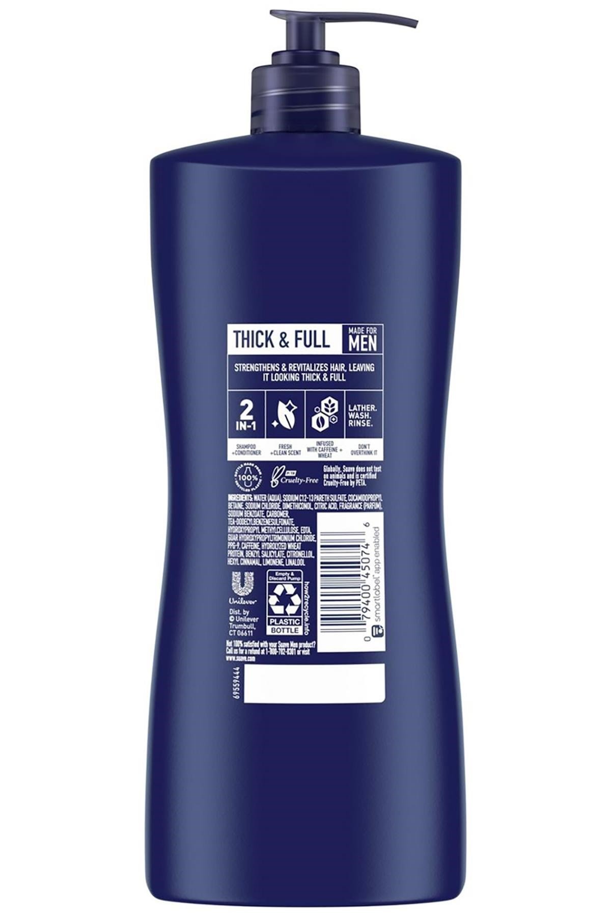 Suave Men Thick & Full 2-in-1 Şampuan 828ML