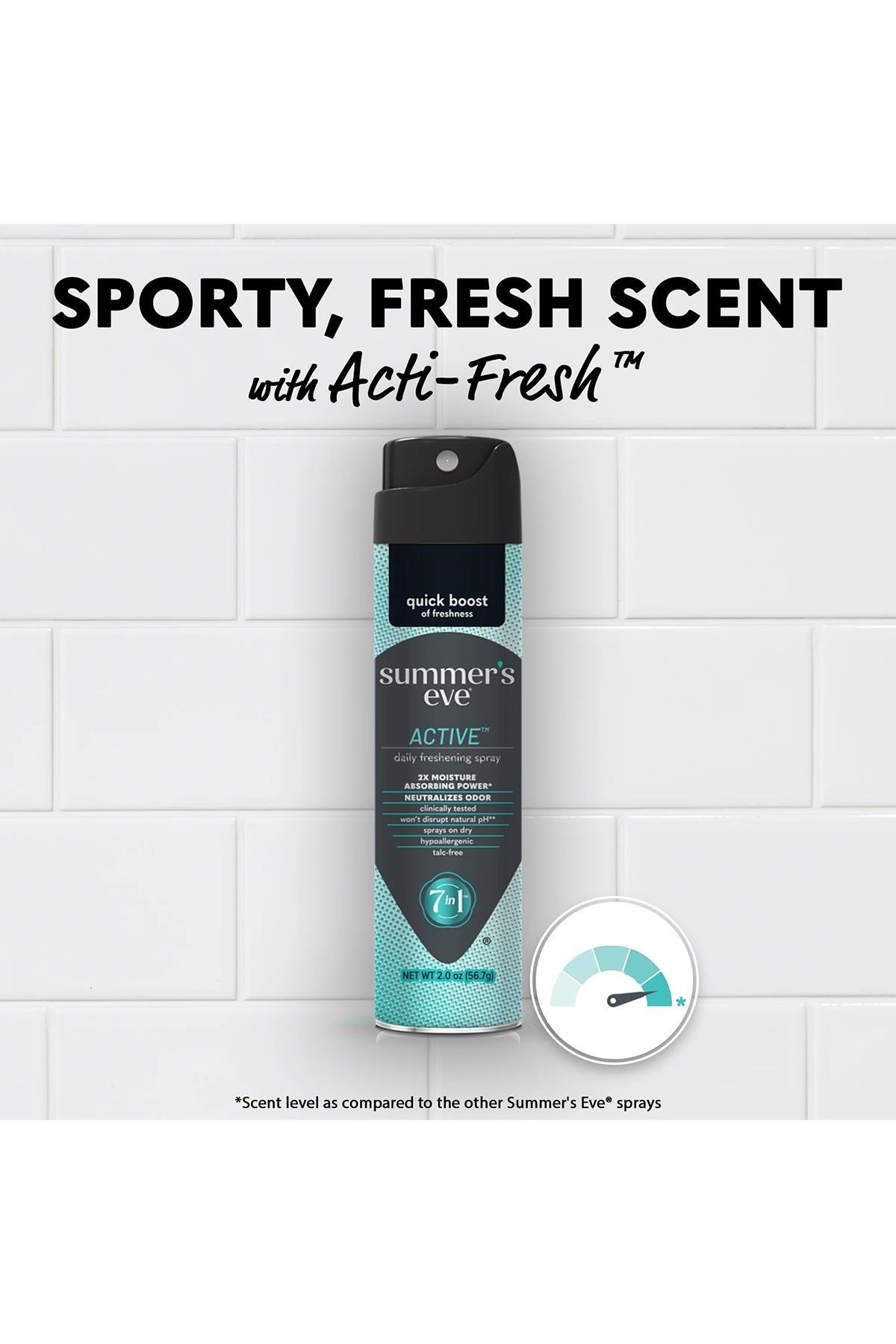 Summer's Eve Active Özel Bölge İntim Deodorant Sprey 56.7GR
