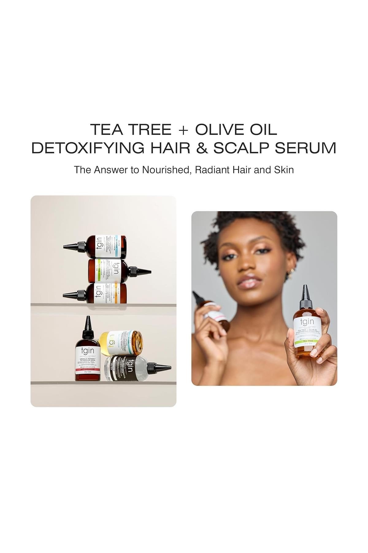 tgin Tea Tree + Olive Oil Arındırıcı Saç ve Saç Derisi Serumu 120ML