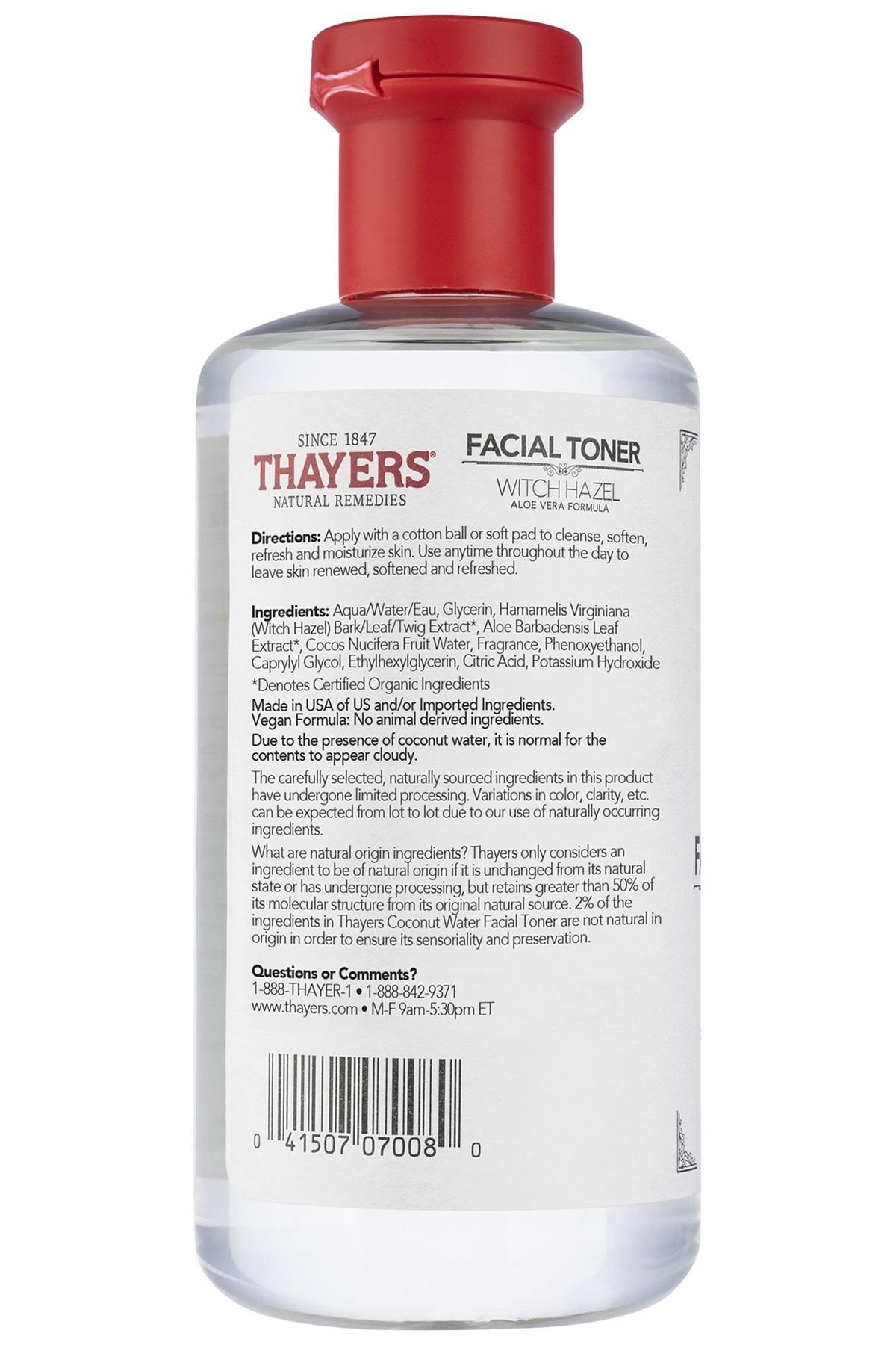 Thayers Cadı Fındığı Kokusuz Yüz Toniği 355ML