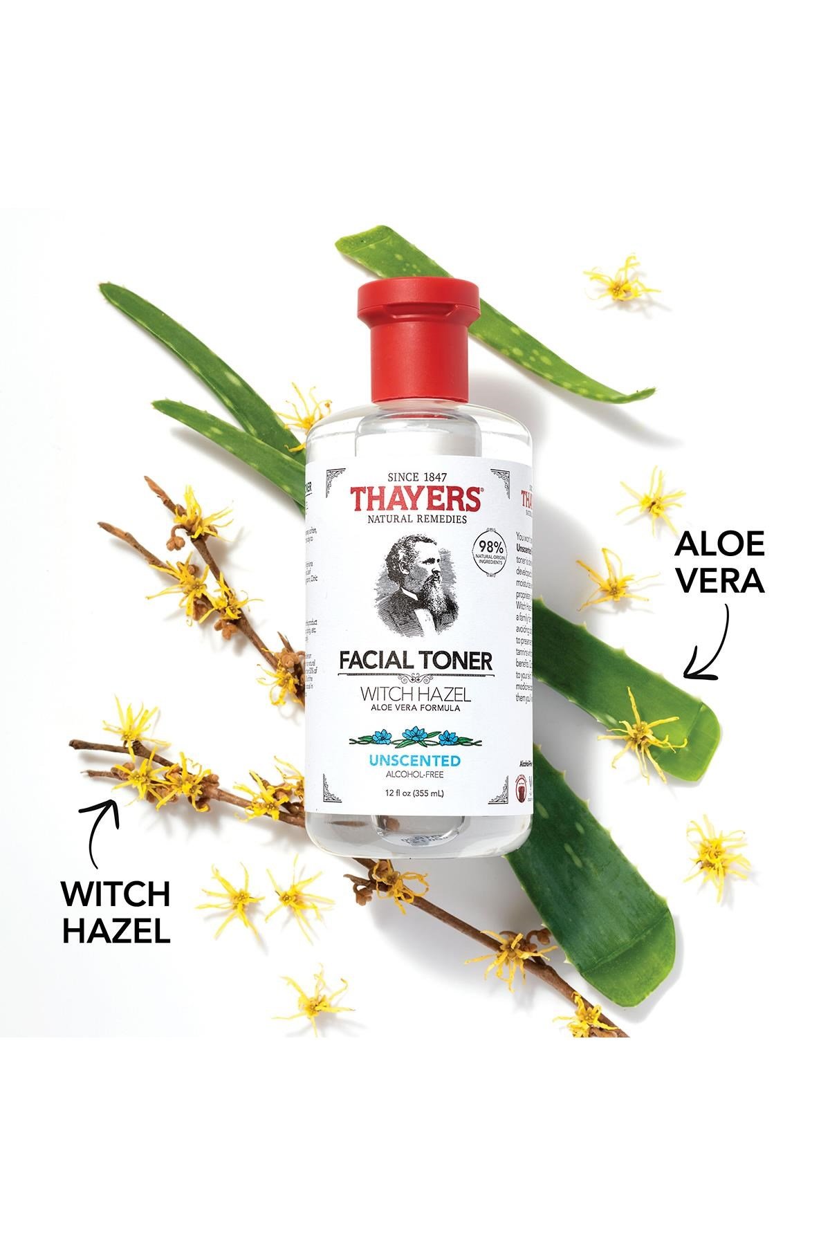 Thayers Cadı Fındığı Kokusuz Yüz Toniği 355ML