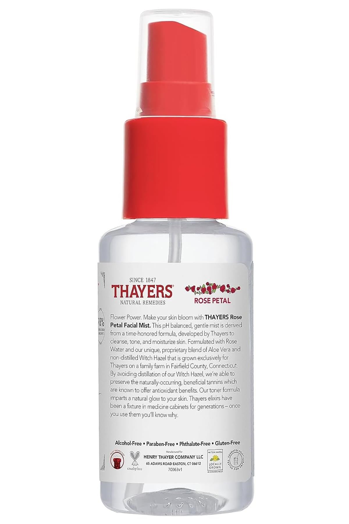 Thayers Cadı Fındığı ve Gül Yaprağı Yüz Spreyi 89ML