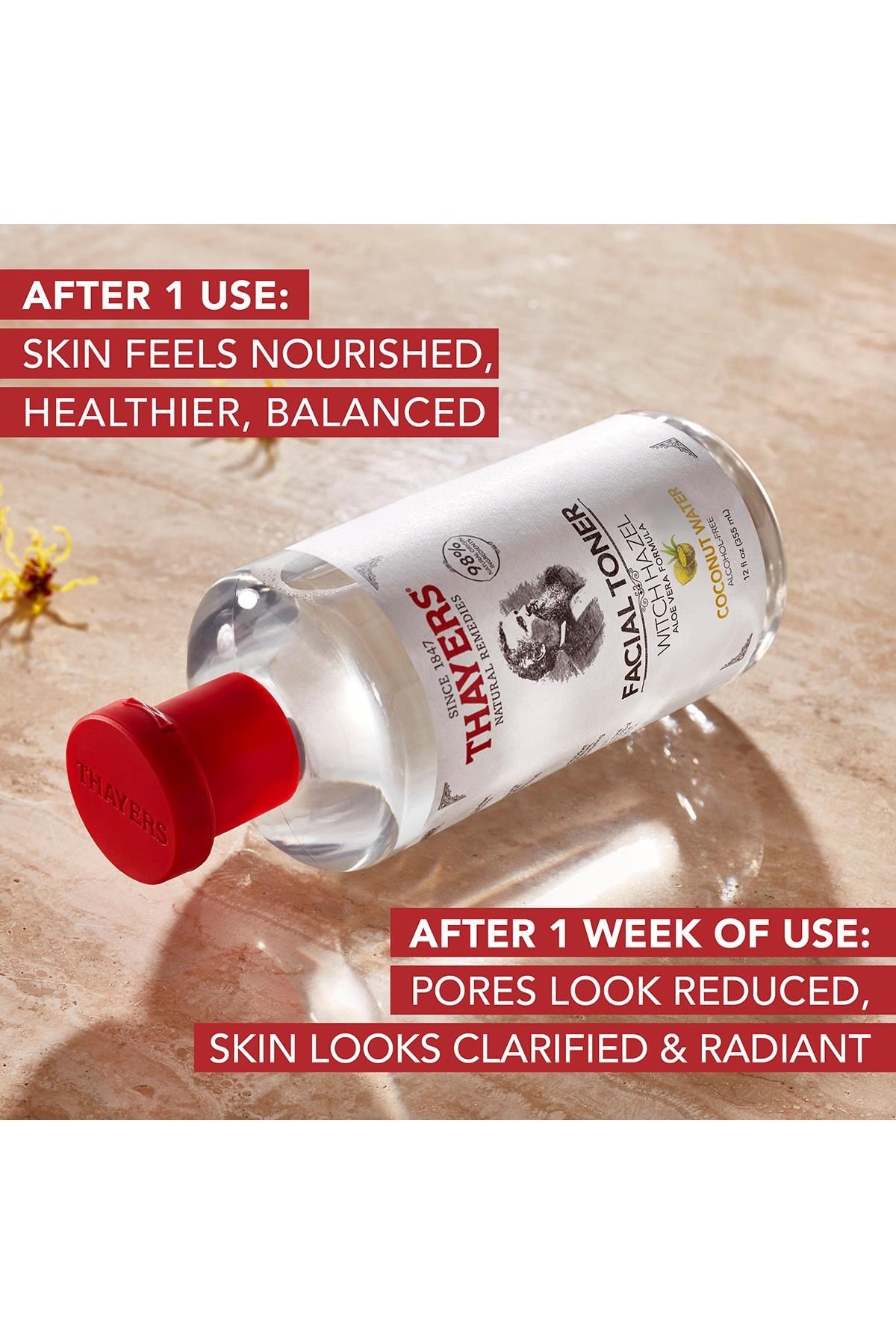 Thayers Cadı Fındığı ve Hindistan Cevizi Suyu Yüz Toniği 355ML