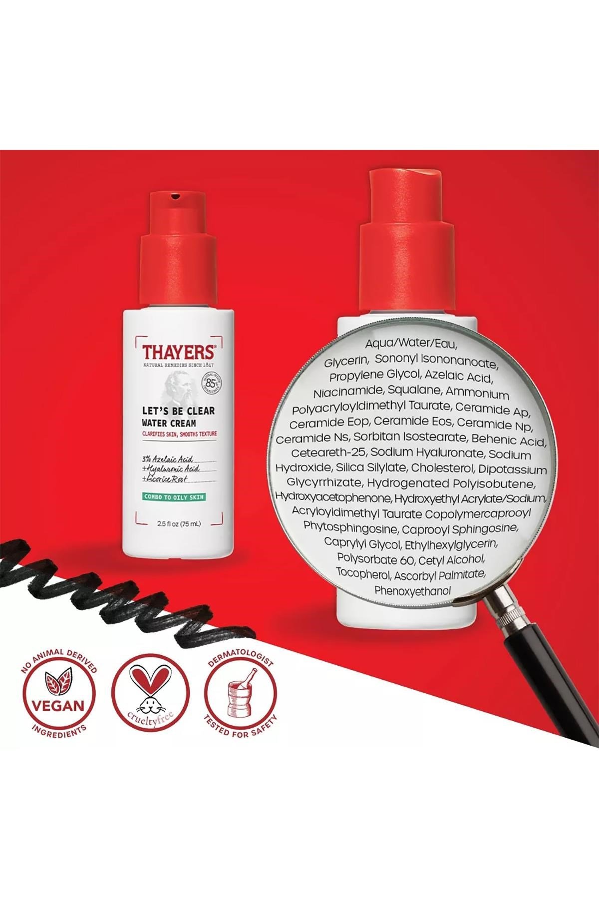 Thayers Let's Be Clear Water Cream Nemlendirici Krem 75ML