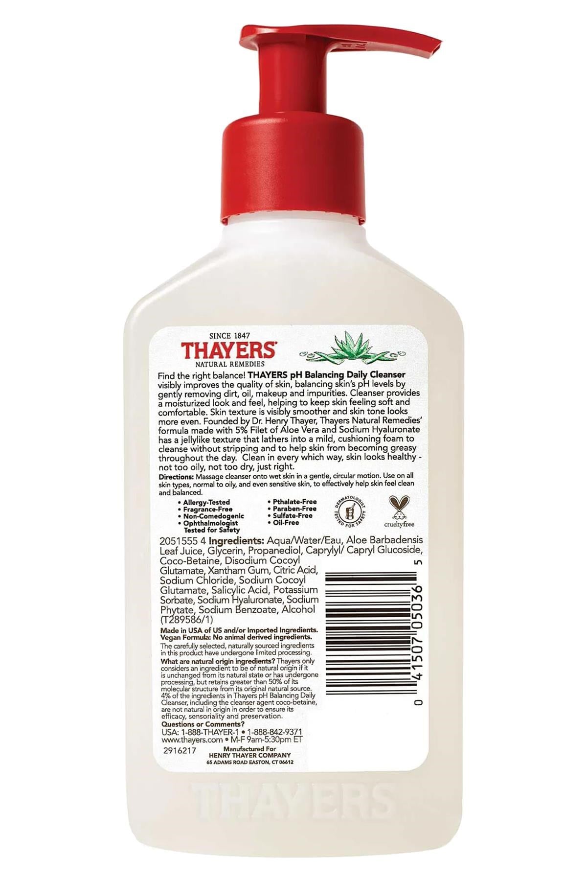 Thayers pH Balancing Günlük Yüz Temizleme Jeli 237ML