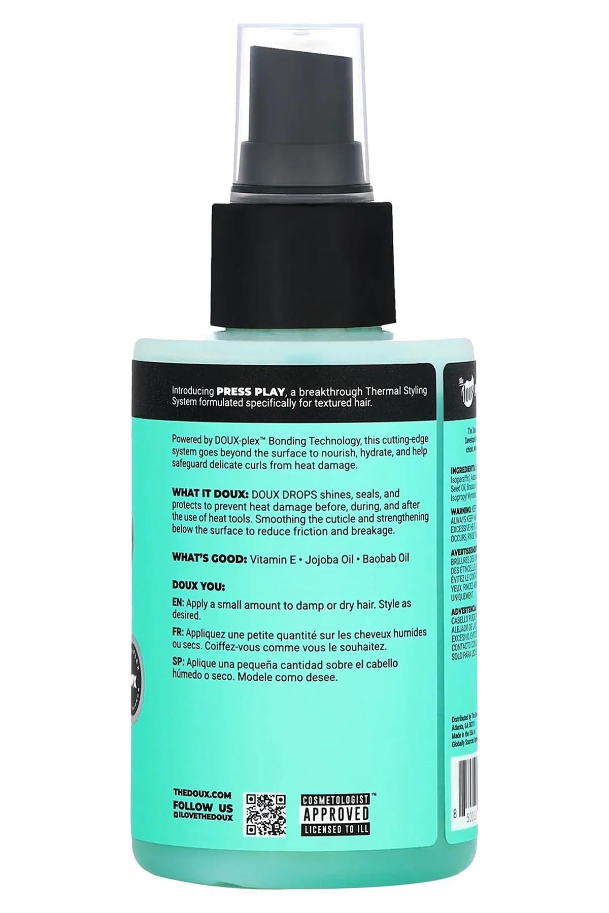 The Doux Doux Drops Parlatıcı ve Isı Koruyucu Saç Spreyi 118ML