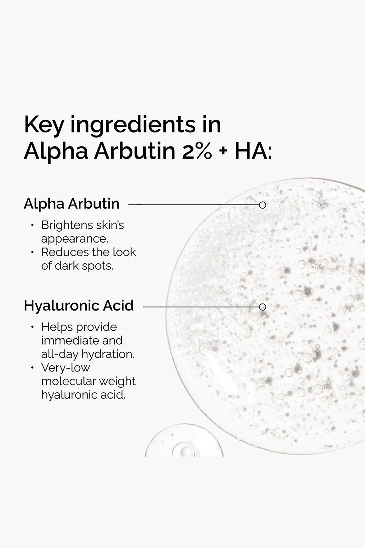 The Ordinary Alpha Arbutin 2% + HA Serum 30ML