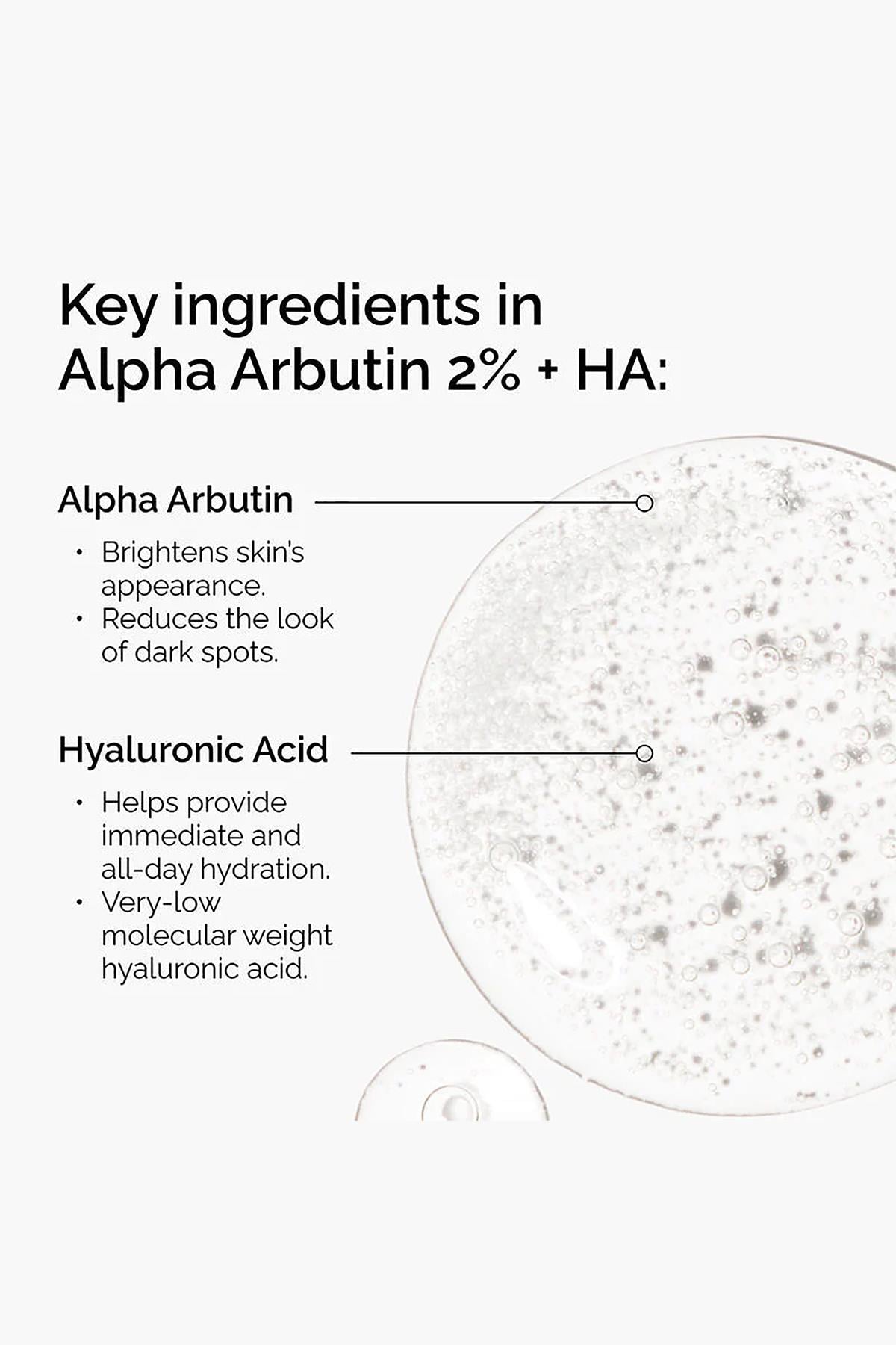 The Ordinary Alpha Arbutin 2% + HA Serum 30ML
