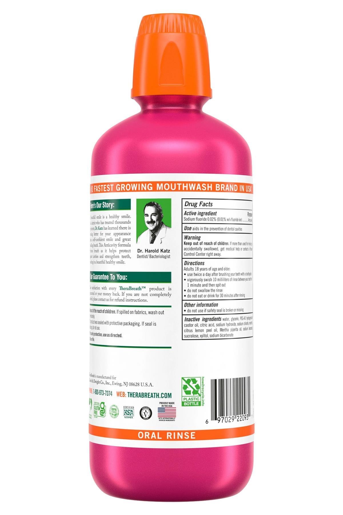 Thera Breath Anticavity Sparkle Mint Ağız Çalkalama Suyu 1LT