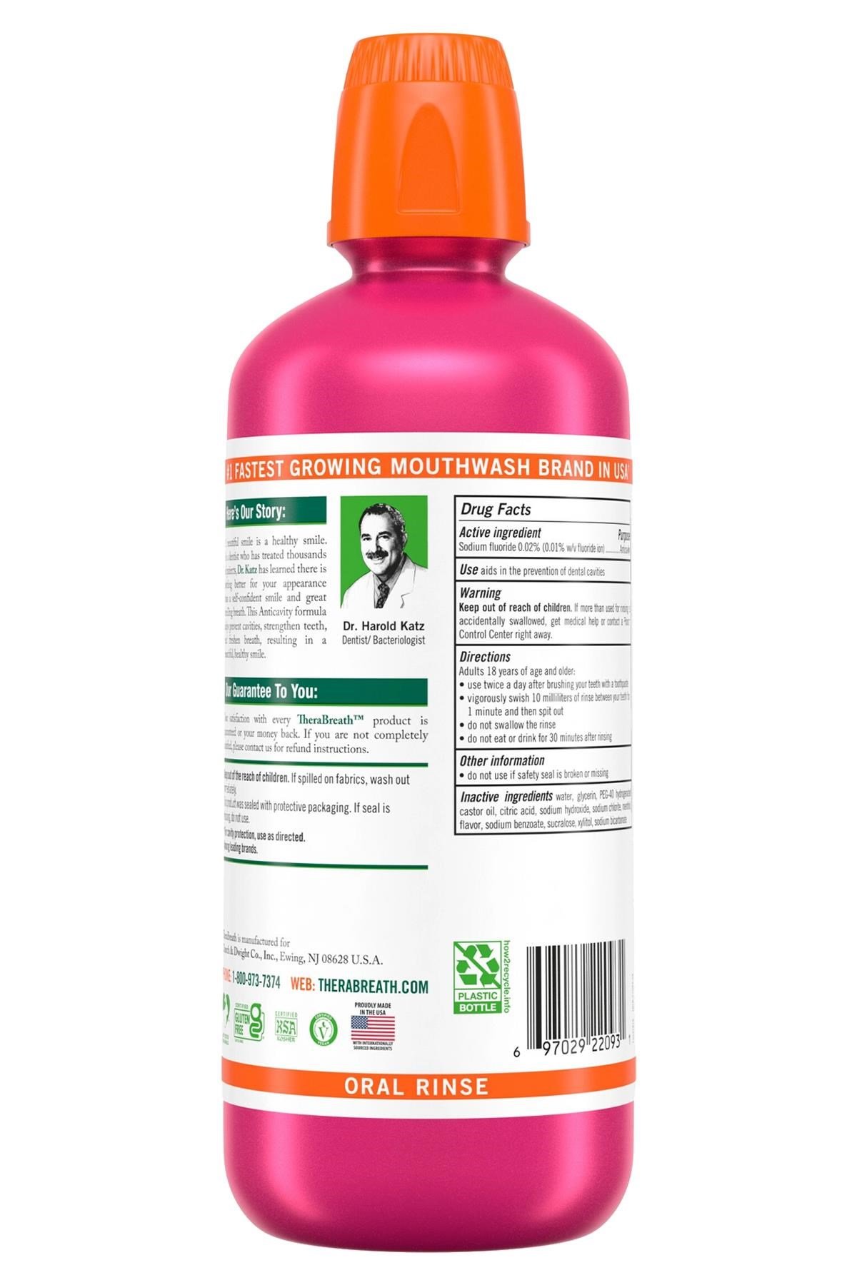 Thera Breath Anticavity Sparkle Mint Ağız Çalkalama Suyu 473ML