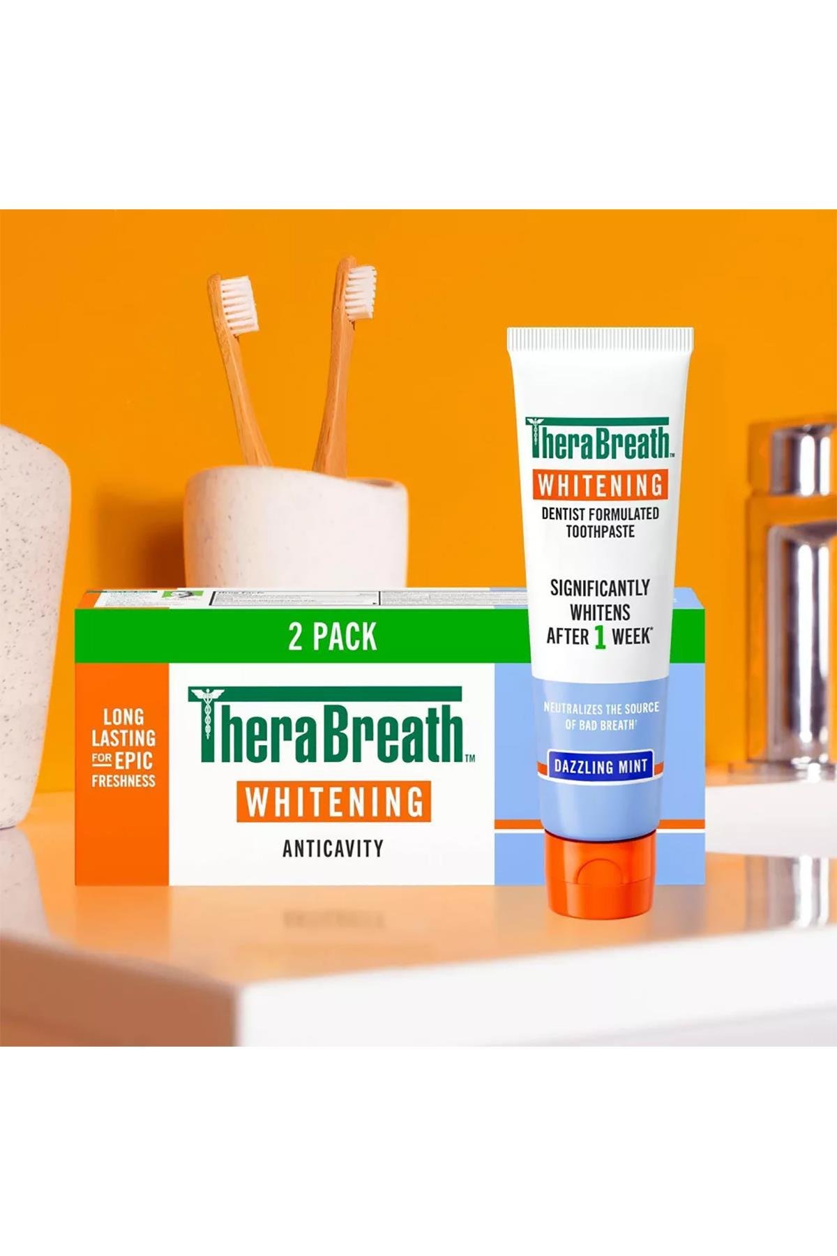 Thera Breath Whitening Dazzling Mint Diş Macunu 2’li Paket 2x113GR