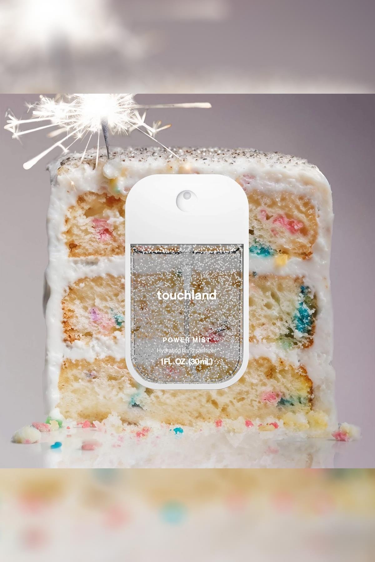 Touchland Confetti Cake Nemlendirici ve Kokulu El Temizleme Spreyi 30ML