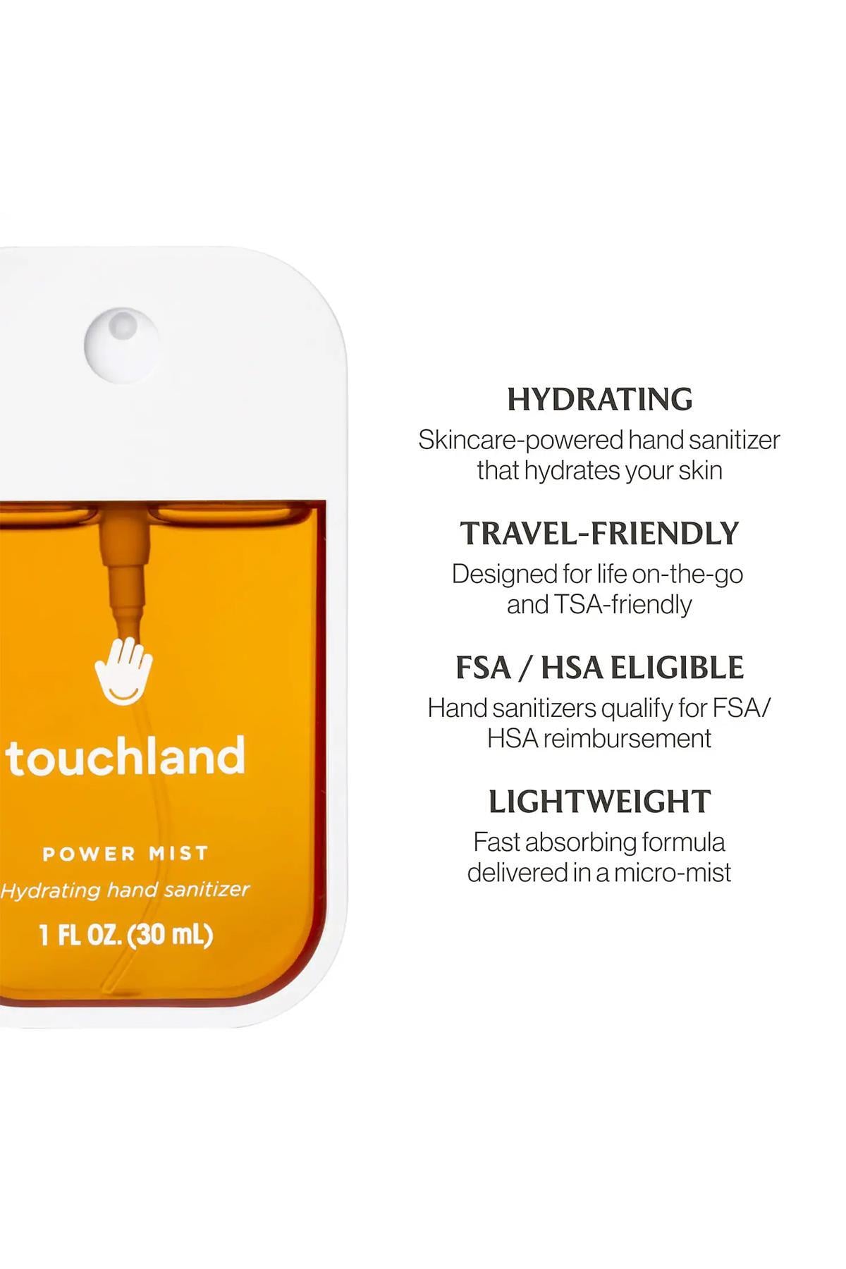 Touchland Nemlendirici Kokulu Temizleyici El Spreyi 3'lü Set