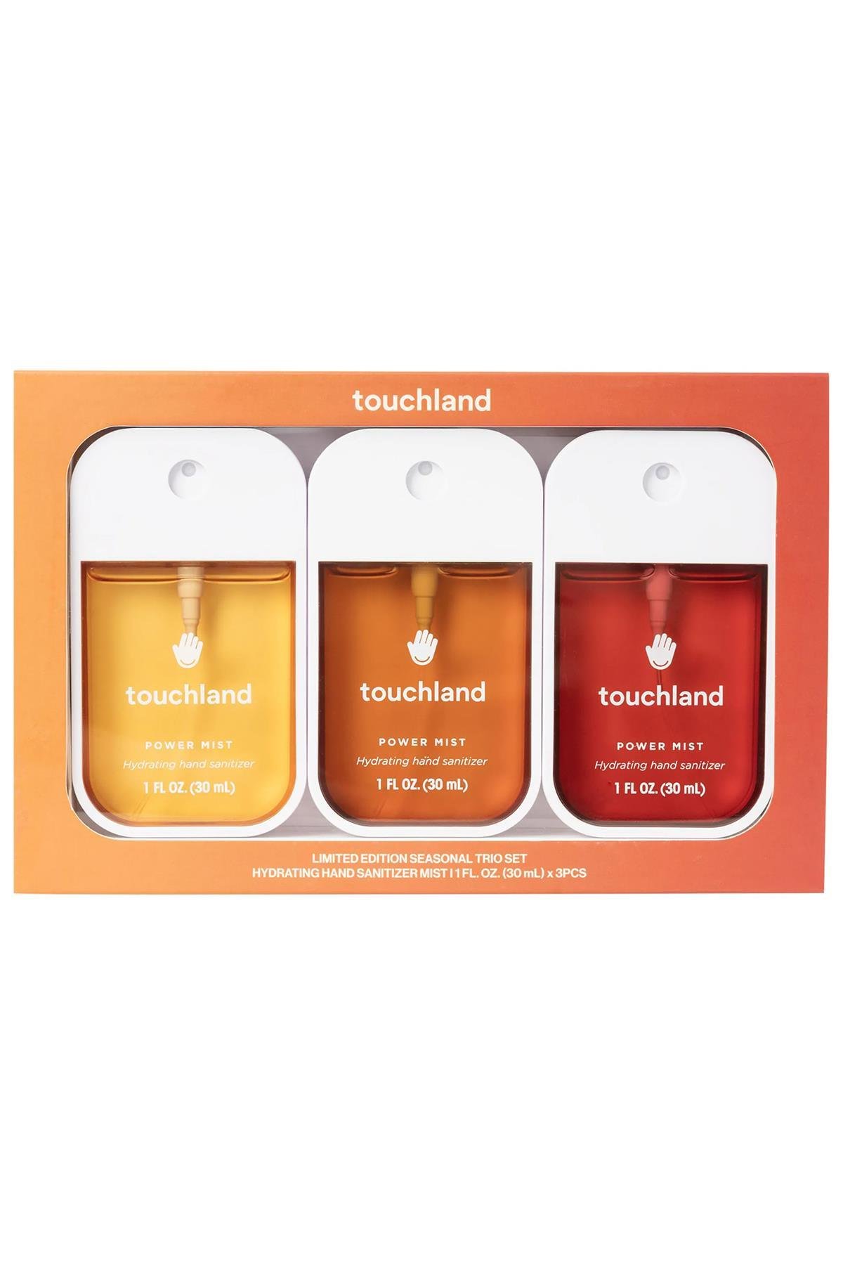 Touchland Nemlendirici Kokulu Temizleyici El Spreyi 3'lü Set
