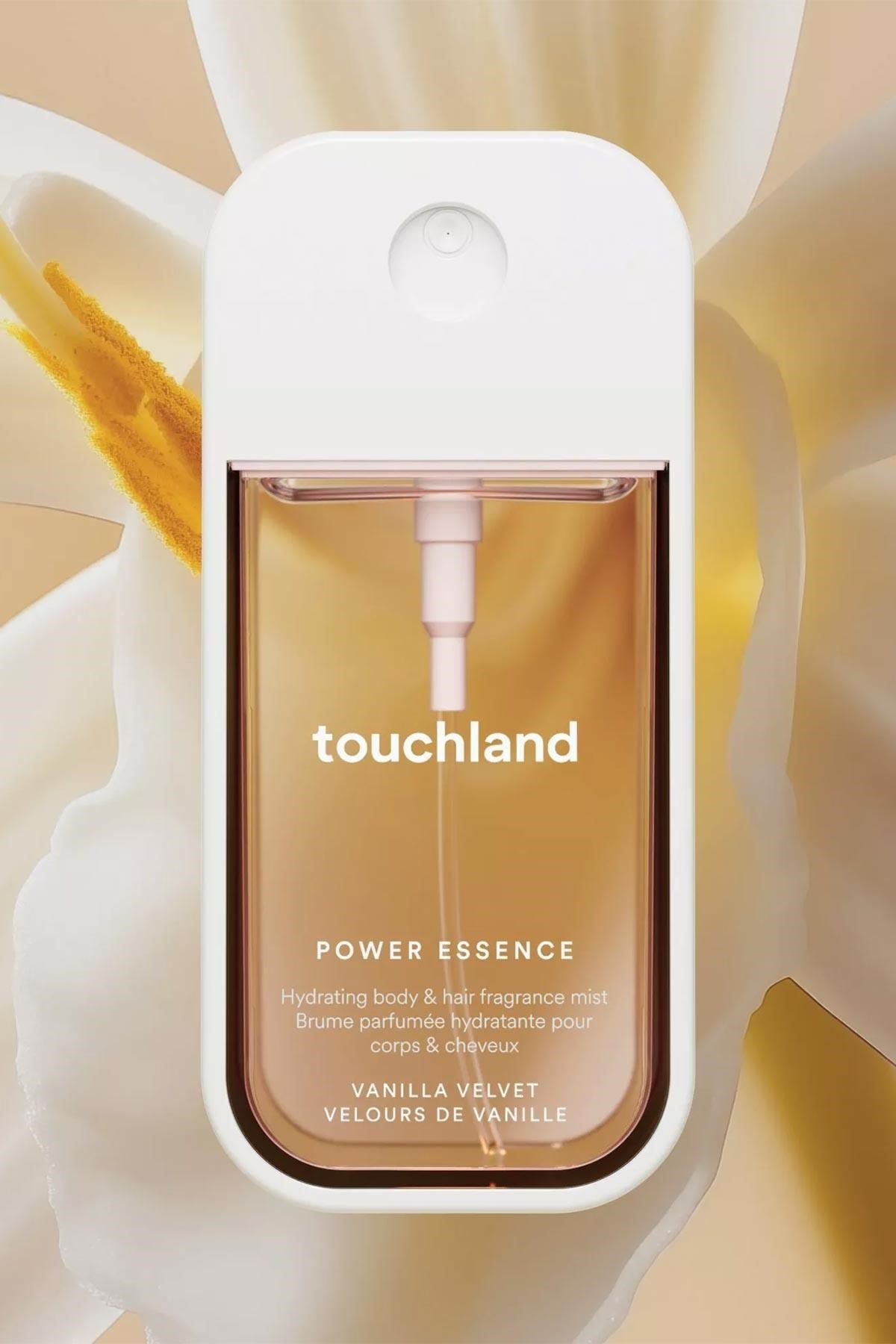 Touchland Vanilla Velvet Kokulu Nemlendirici Vücut ve Saç Spreyi 60ML
