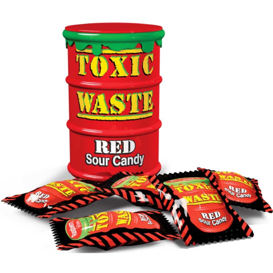 Toxic Waste Red Ekşi Şeker 42GR (Kırmızı)