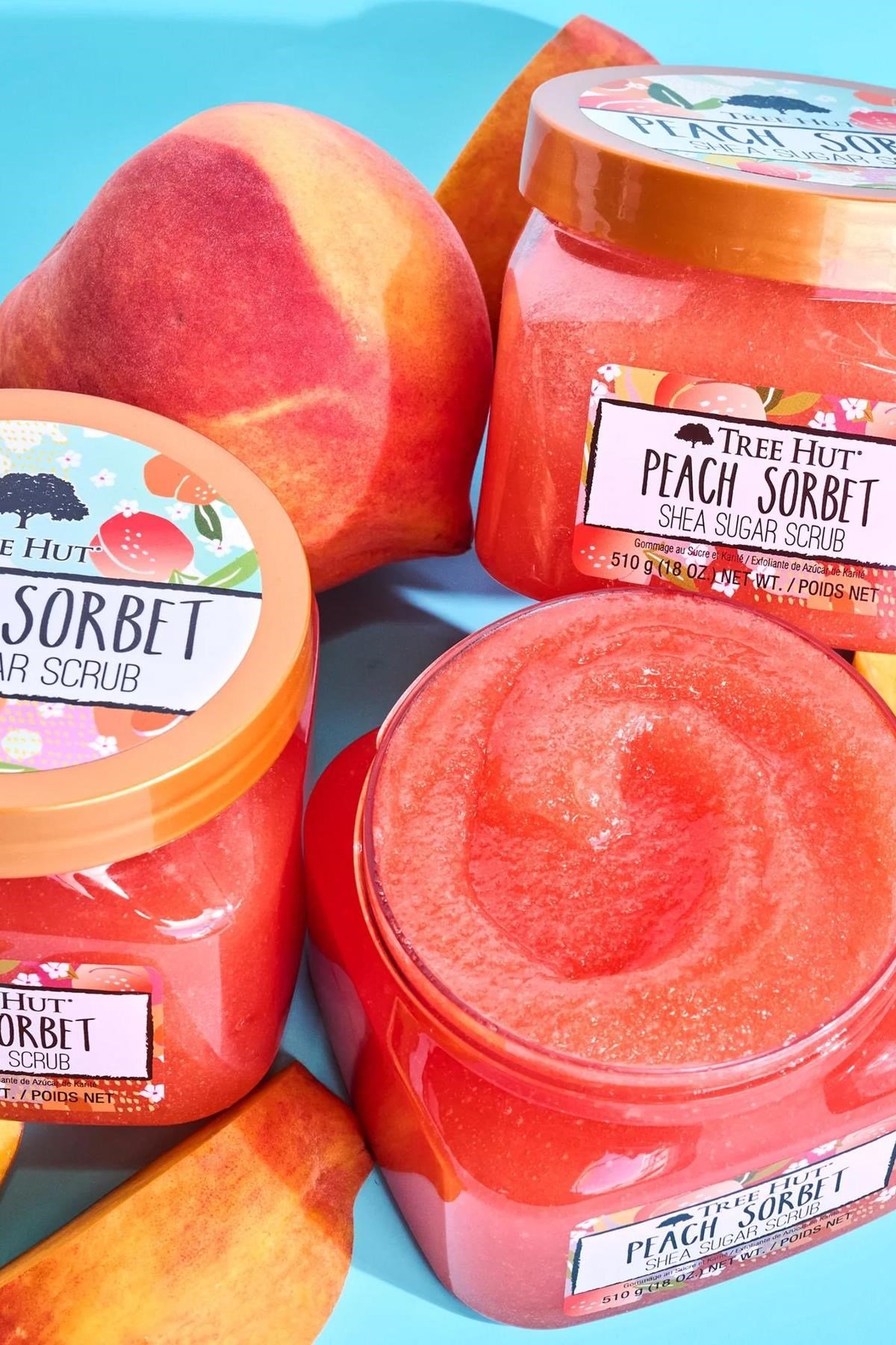 Tree Hut Peach Sorbet Shea Sugar Scrub Vücut Peelingi 510GR