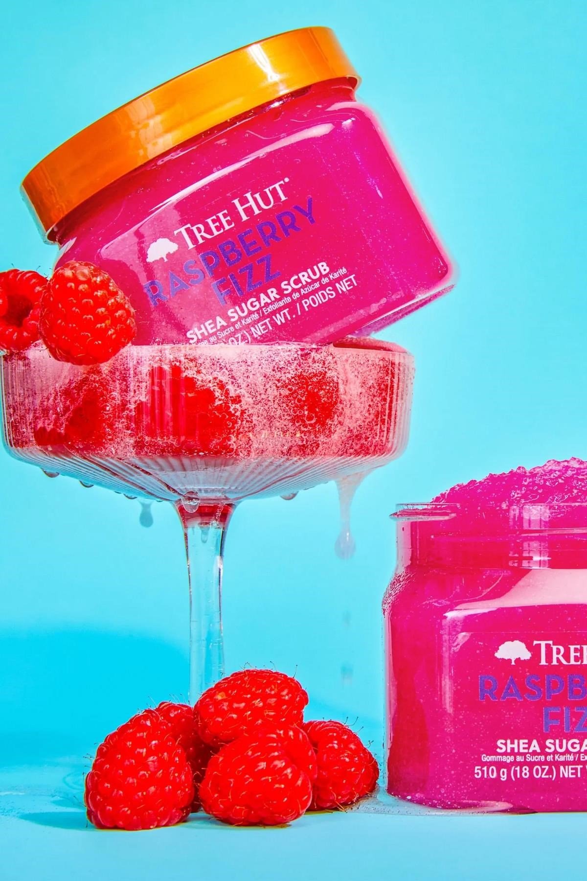 Tree Hut Raspberry Fizz Shea Sugar Scrub Vücut Peelingi 510GR