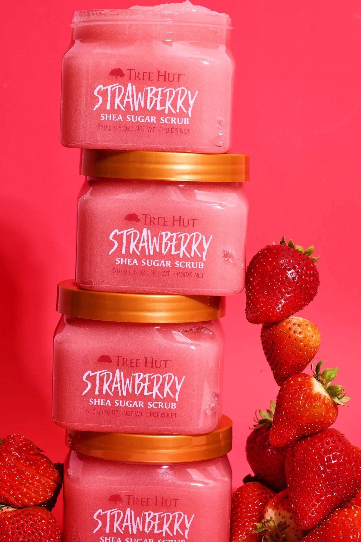 Tree Hut Strawberry Shea Sugar Scrub Vücut Peelingi 510GR