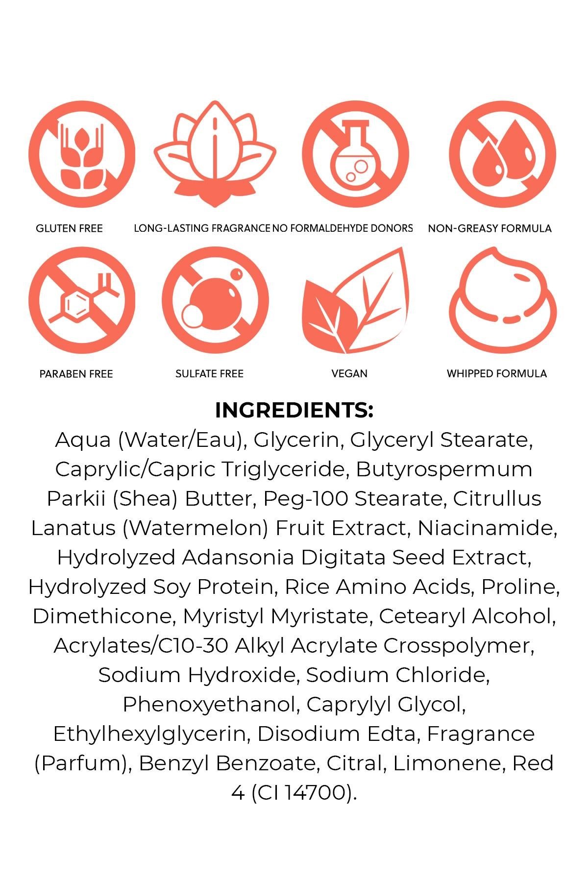 Tree Hut Watermelon Whipped Shea Body Butter Vücut Kremi 240GR