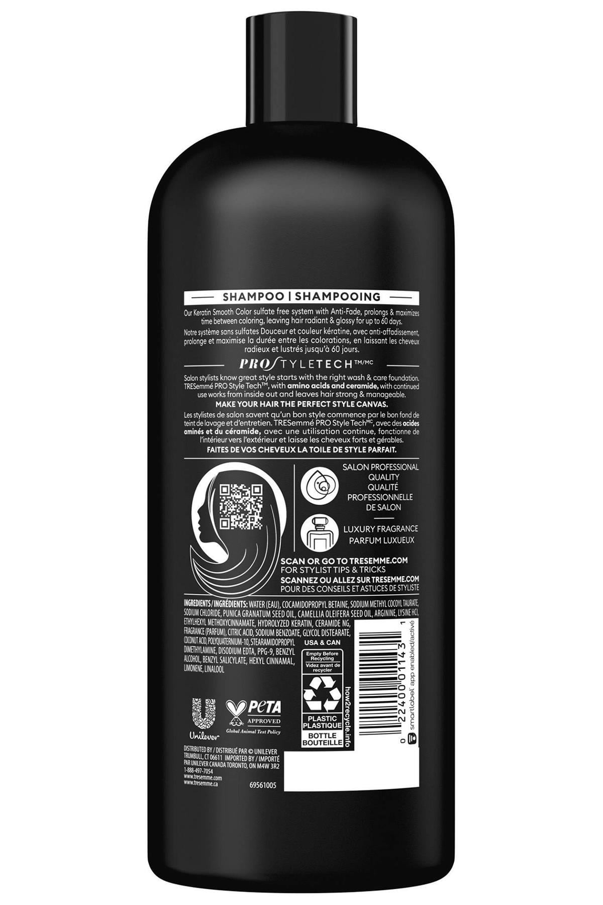 TRESemme Keratin Smooth Color Renk Koruyucu Şampuan 828ML