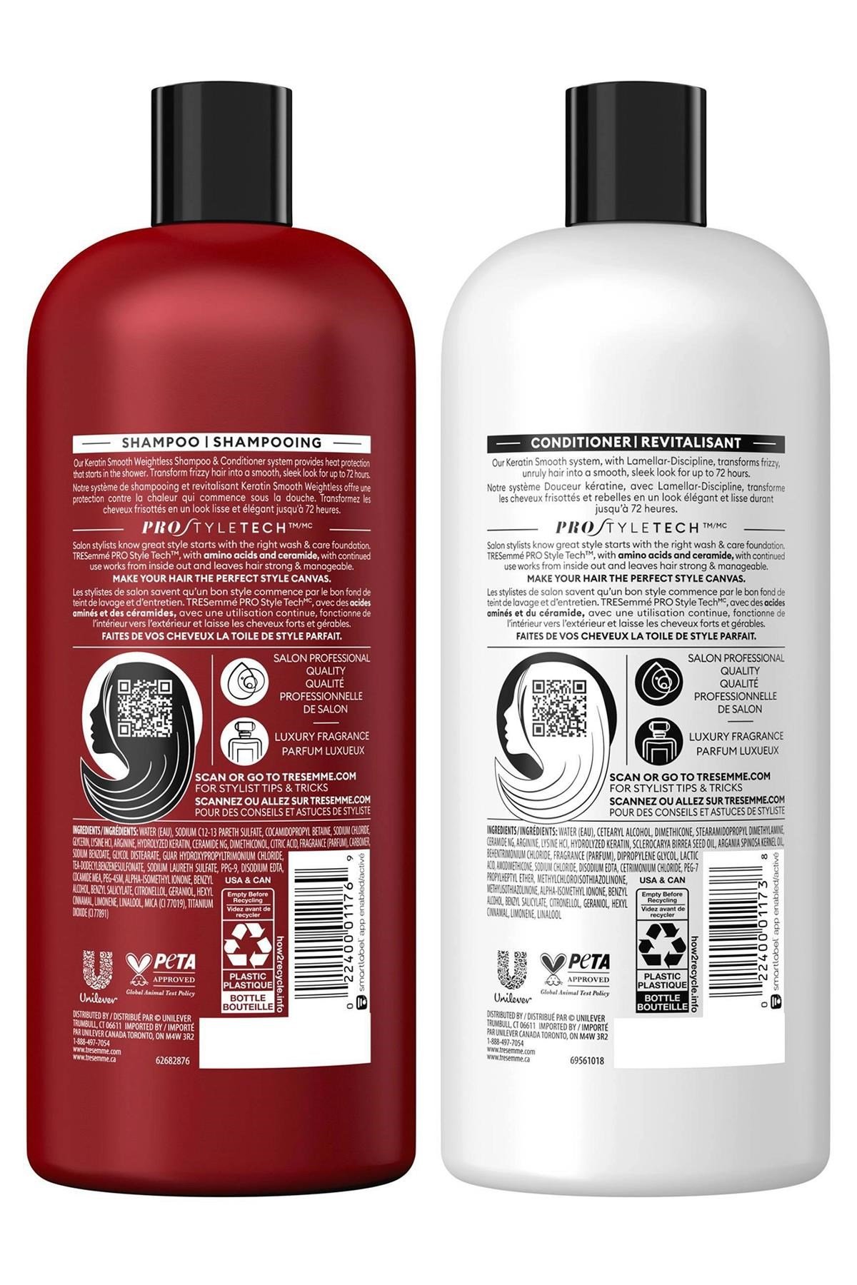 TRESemme Keratin Smooth Kabarma Karşıtı Şampuan ve Saç Kremi Set 2x828ML