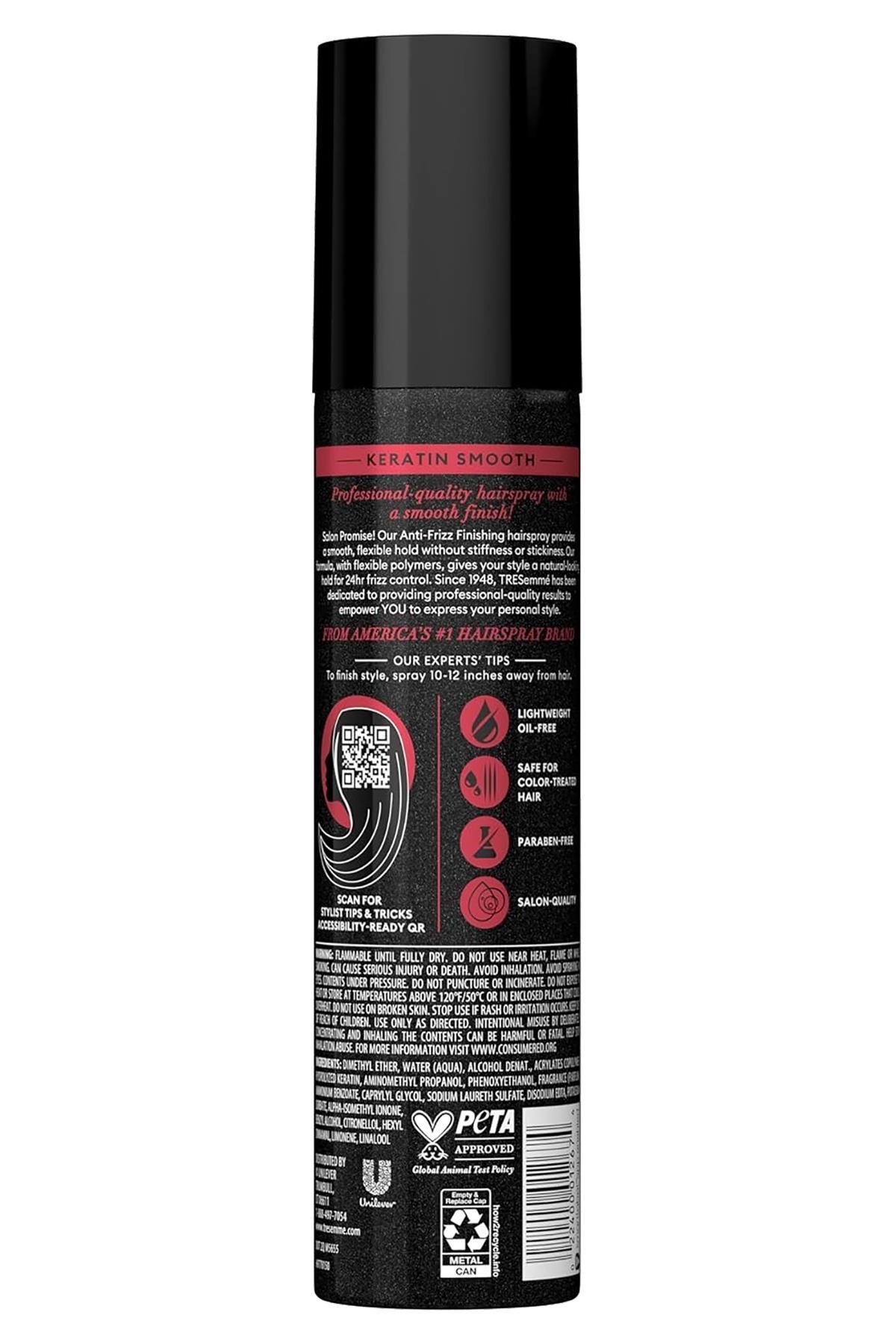 TRESemme Keratin Smooth No:3 Elektriklenme Karşıtı Sabitleyici Saç Spreyi 198GR