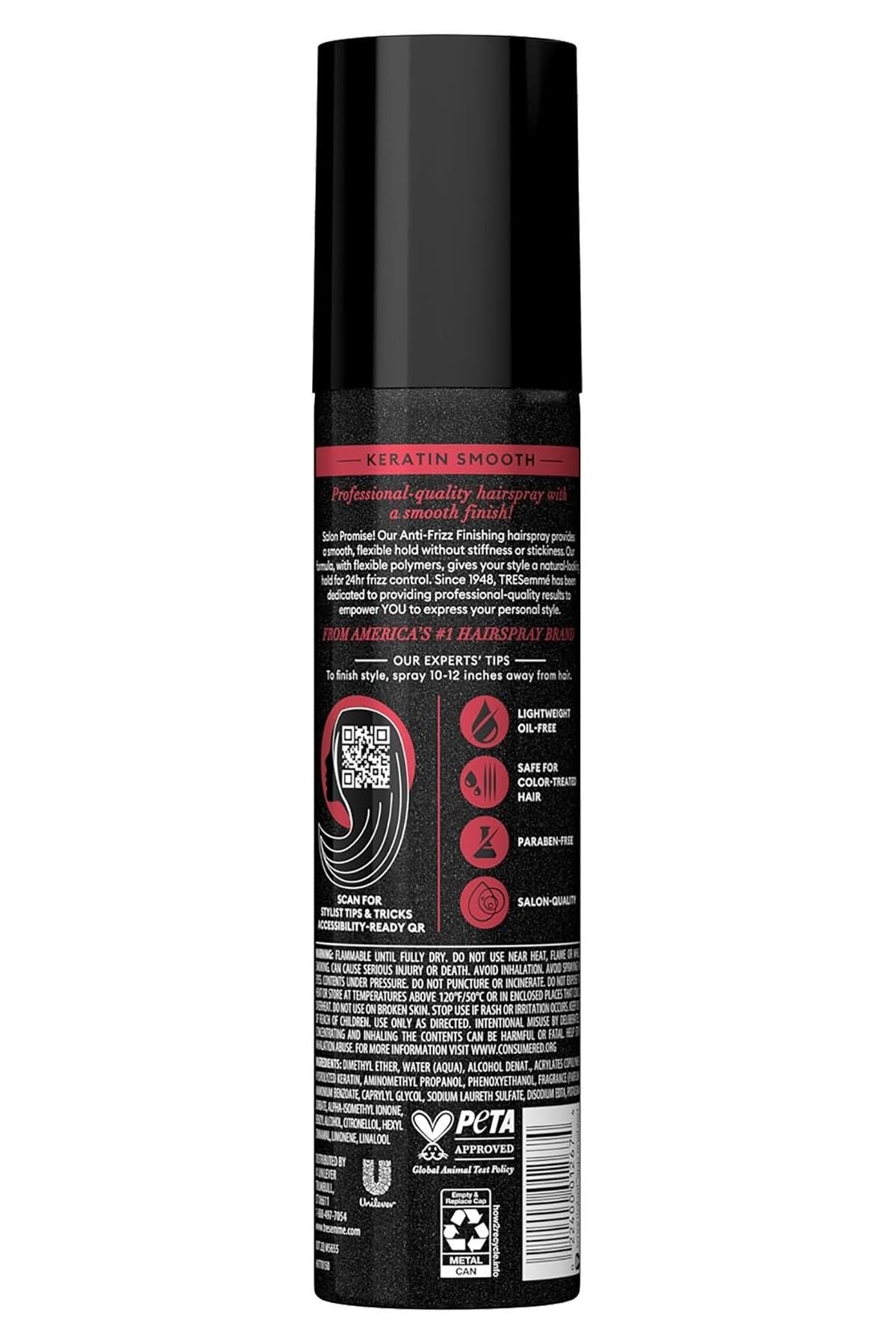 TRESemme Keratin Smooth No:3 Elektriklenme Karşıtı Sabitleyici Saç Spreyi 198GR