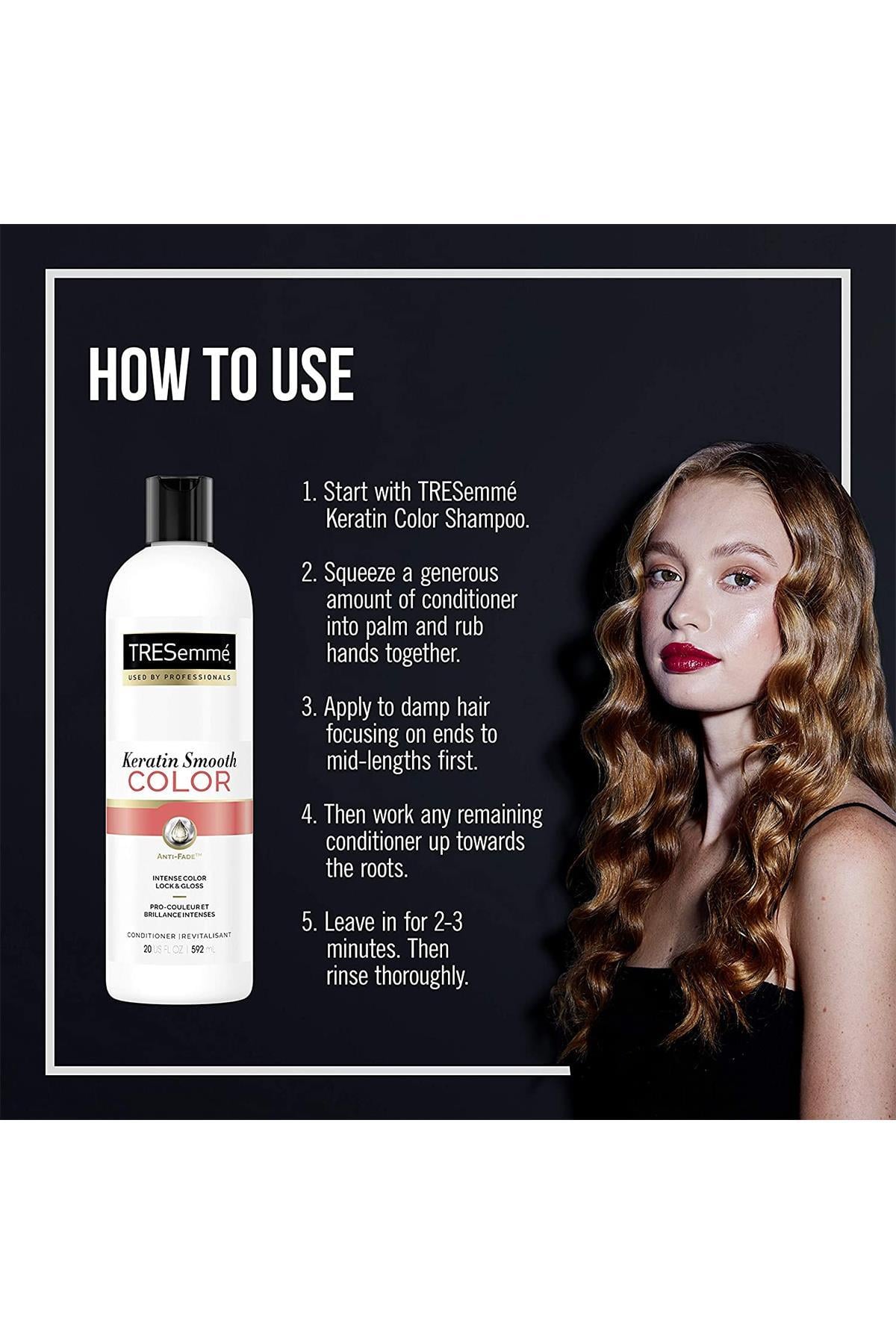 TRESemme P/C Keratin Smooth Boyalı Saçlara Saç Kremi 592ML