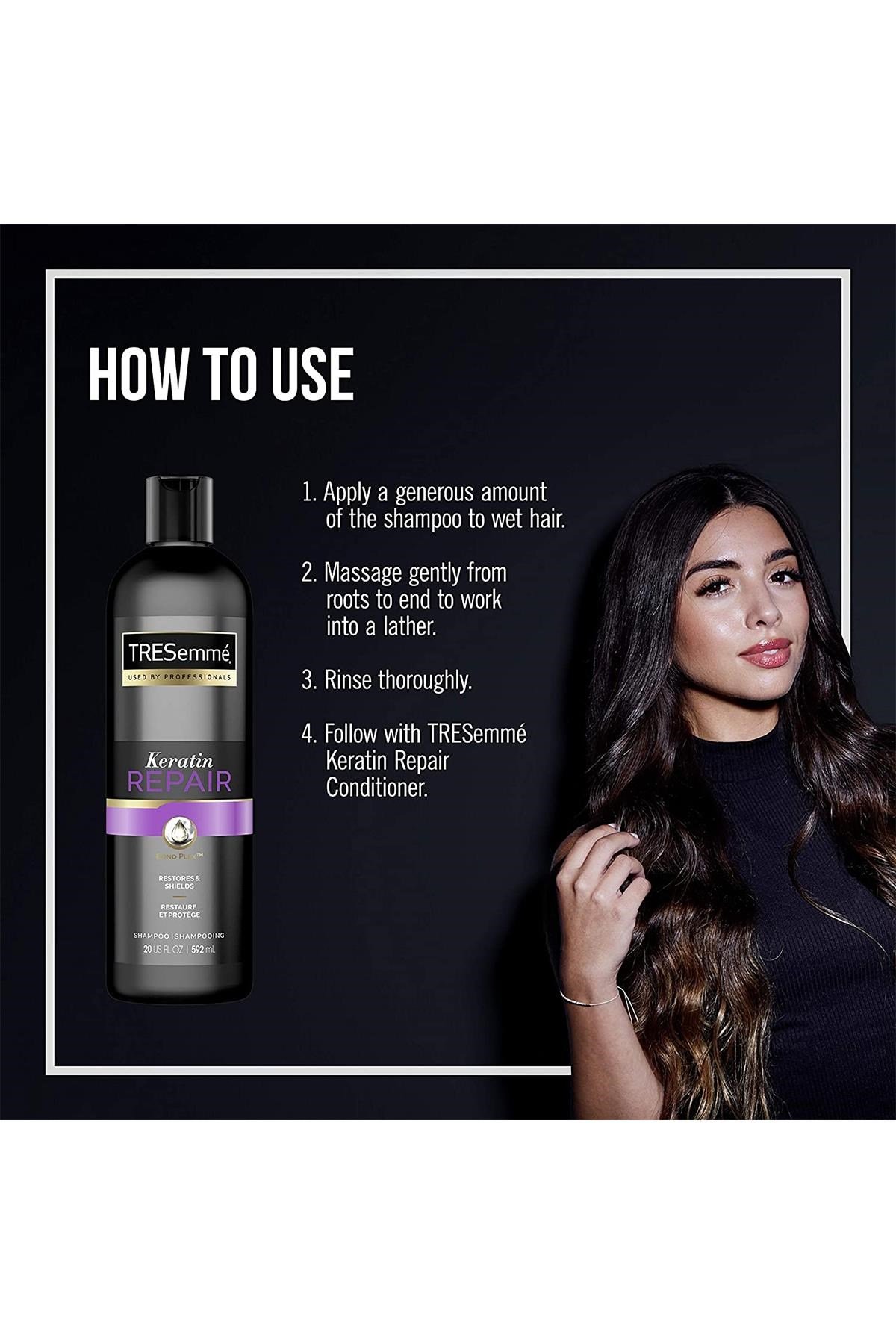 TRESemme P/C Keratin Yıpranmış Saçlar İçin Onarıcı Şampuan 592ML