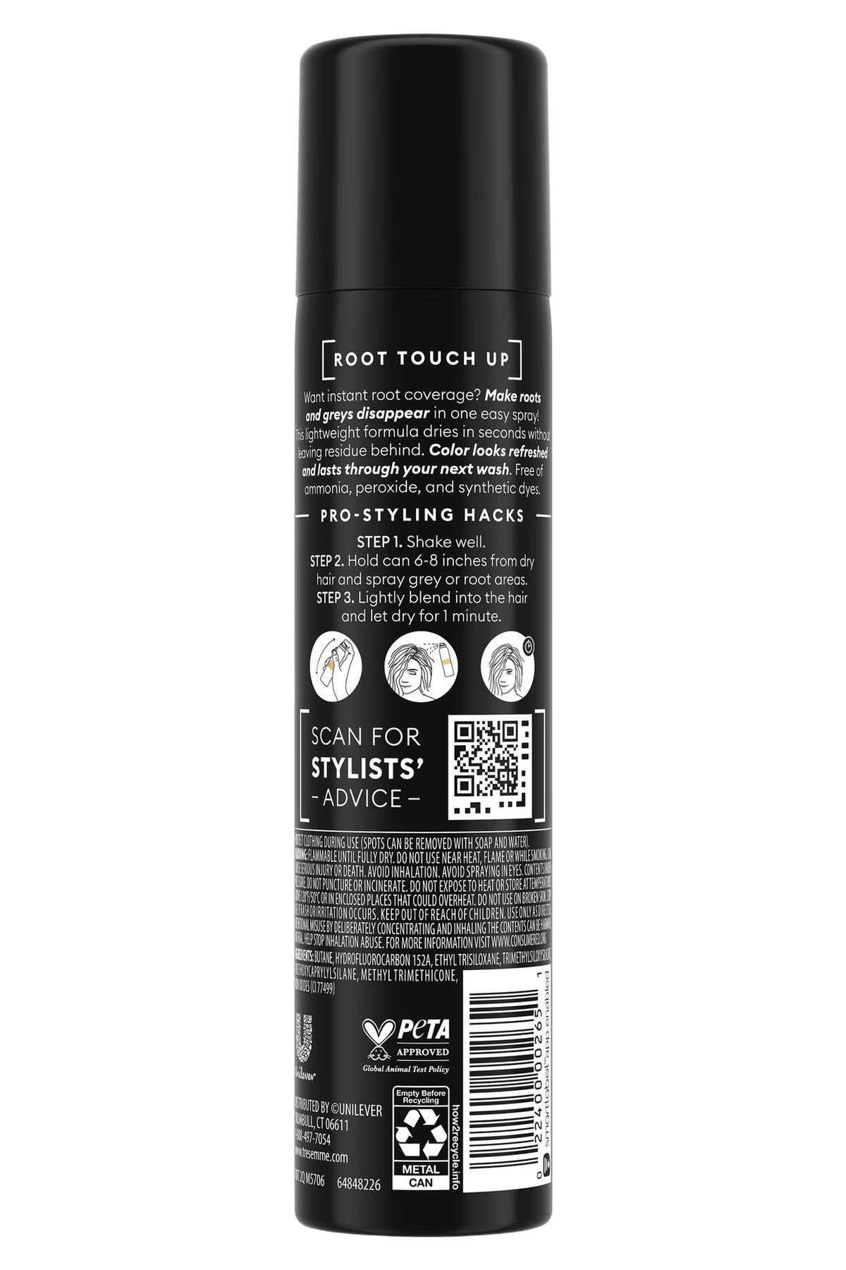 Tresemme Root Touch Up Dip Kapatıcı Saç Spreyi Siyah 70.8GR