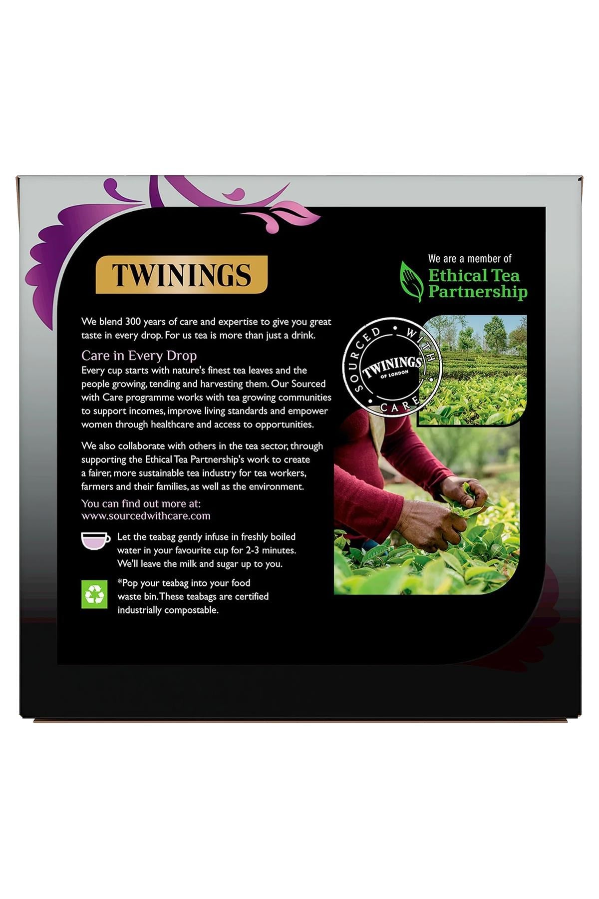 Twinings Earl Grey Bergamot ve Limon Aromalı Bardak Poşet Siyah Çay 80 Adet