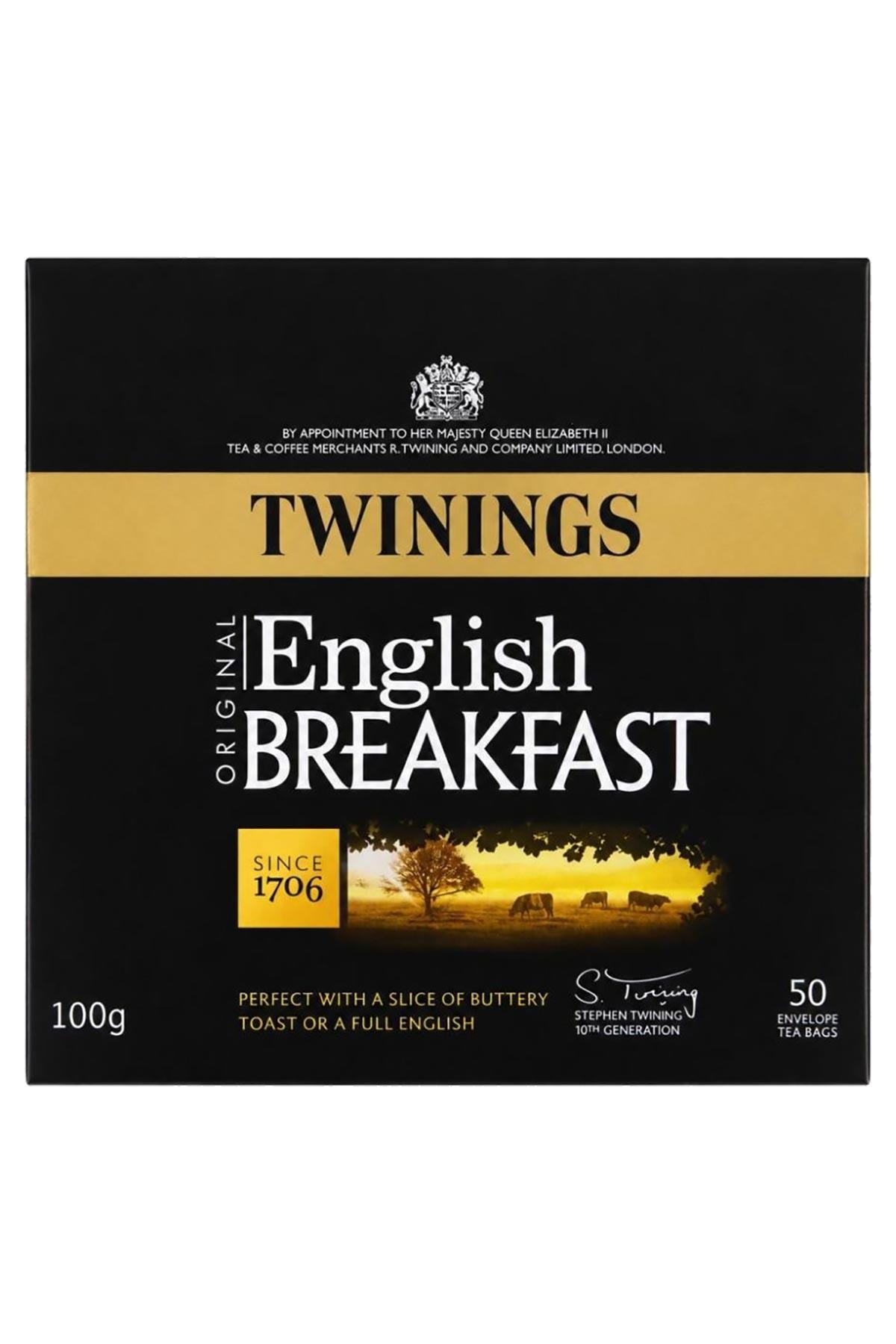 Twinings English Breakfast Bardak Poşet Çay 50 Adet