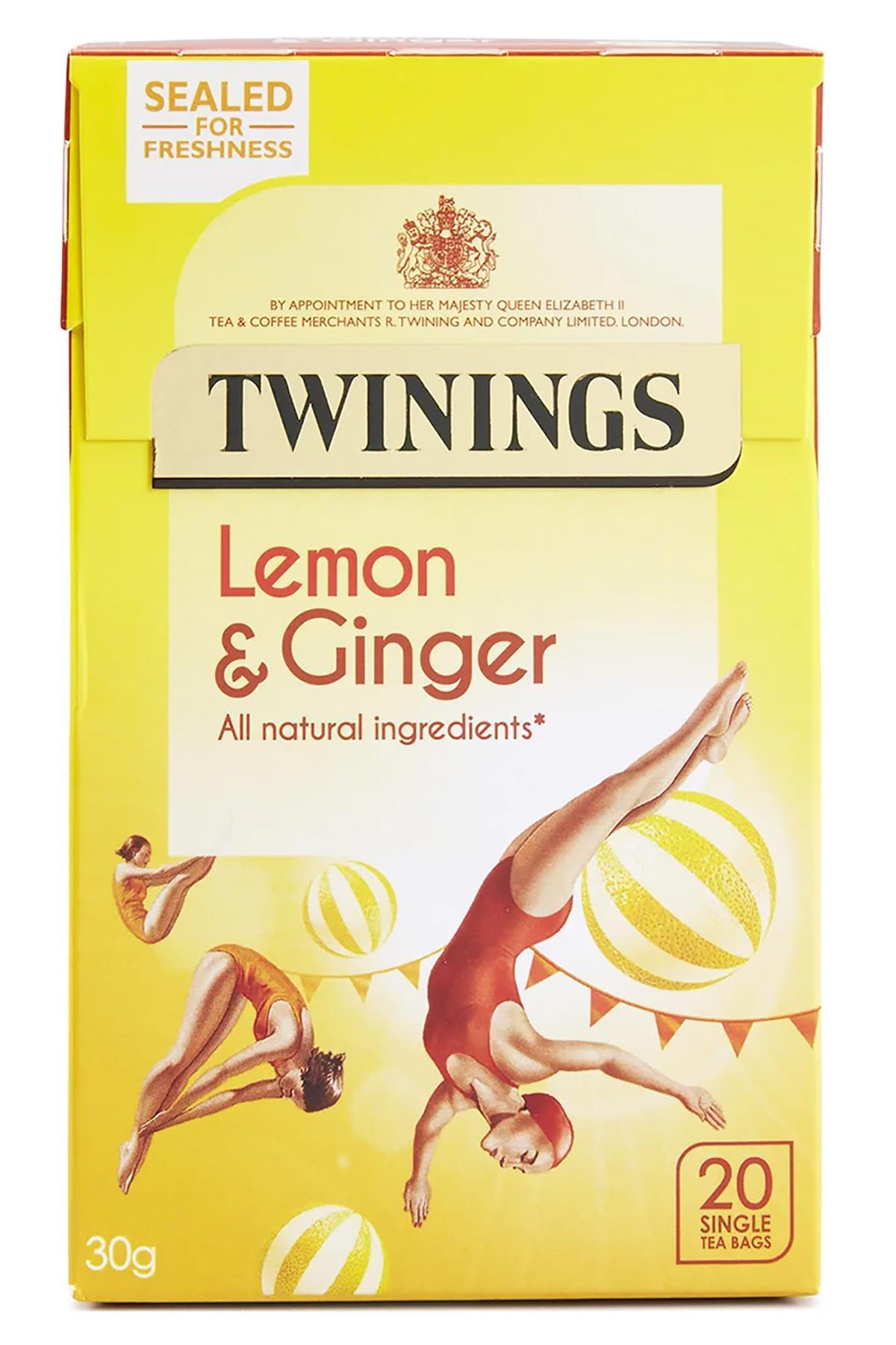 Twinings Limon ve Zencefil Çayı Bardak Poşet 20 Adet