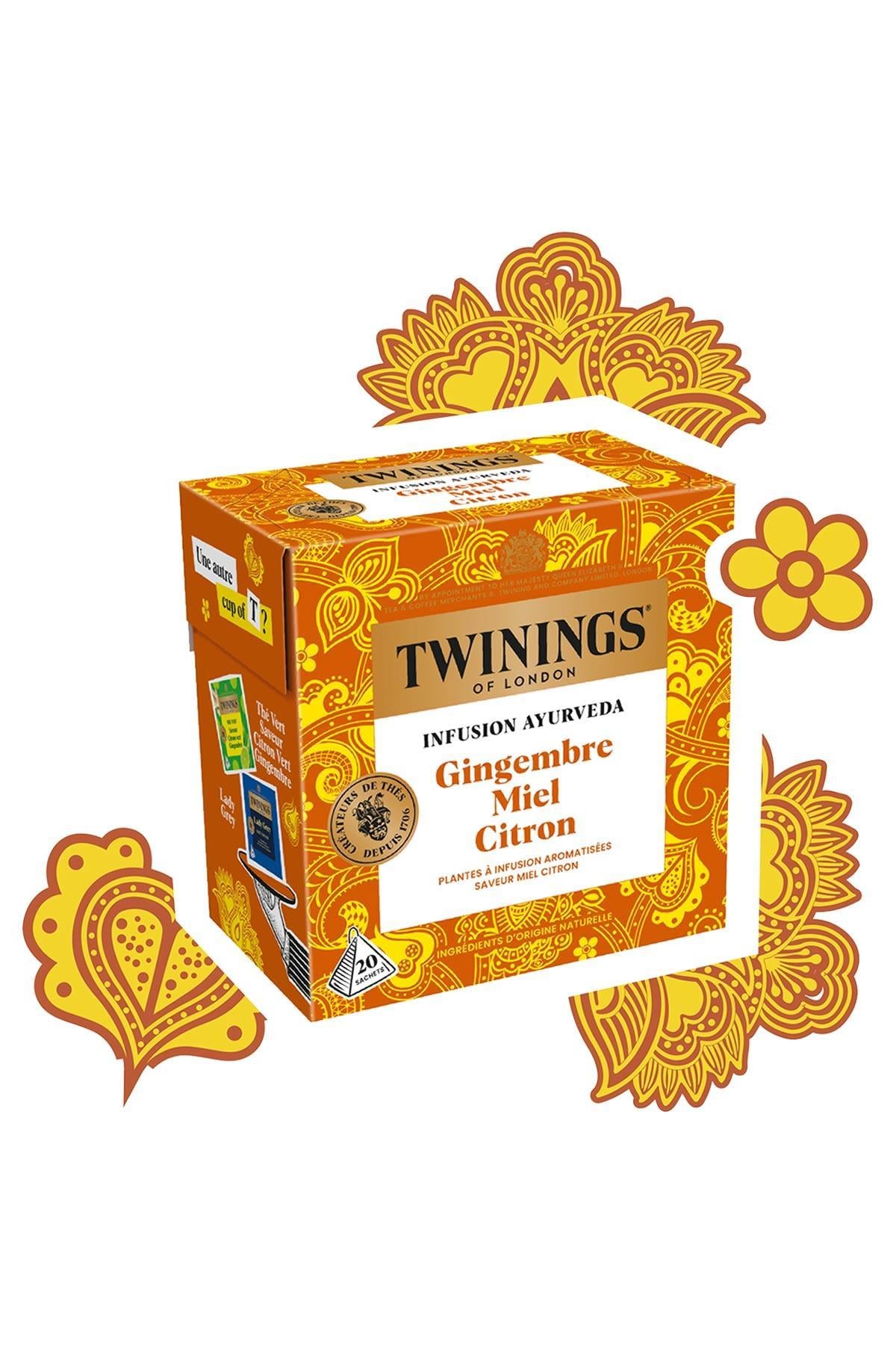 Twinings Zencefil Bal ve Limon Aromalı Bitki Çayı 20 Bardak Poşet