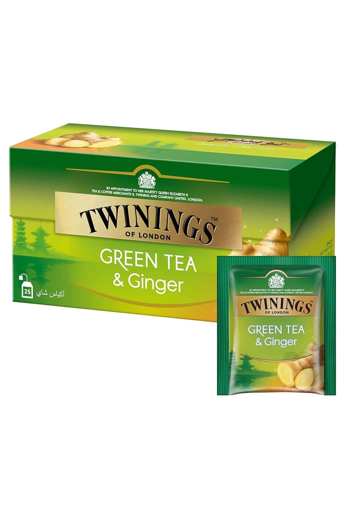 Twinings Zencefilli Yeşil Çay 25'li Bardak Poşet