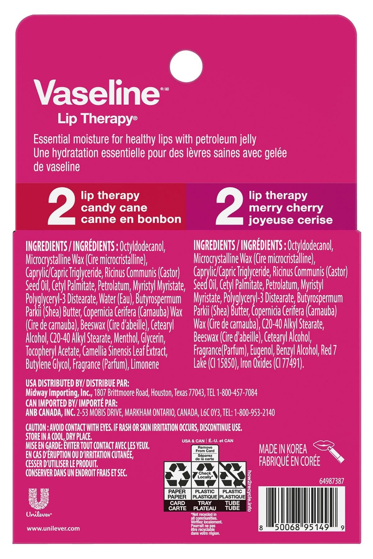 Vaseline Lip Therapy Holiday Edition Nemlendirici Dudak Bakım Stick Seti 4x4.8GR