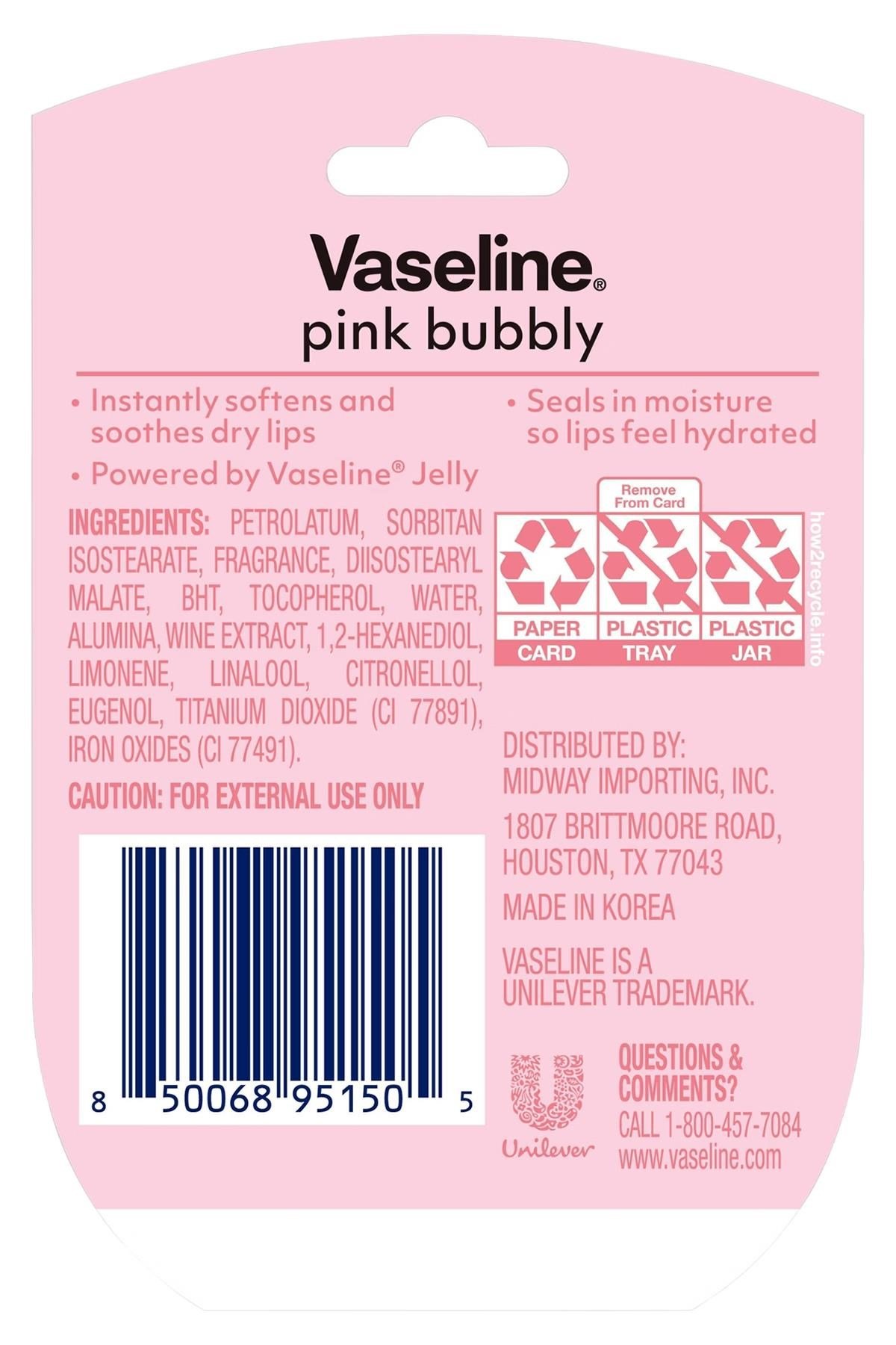 Vaseline Pink Bubbly Cutie Dudak Nemlendirici 7GR