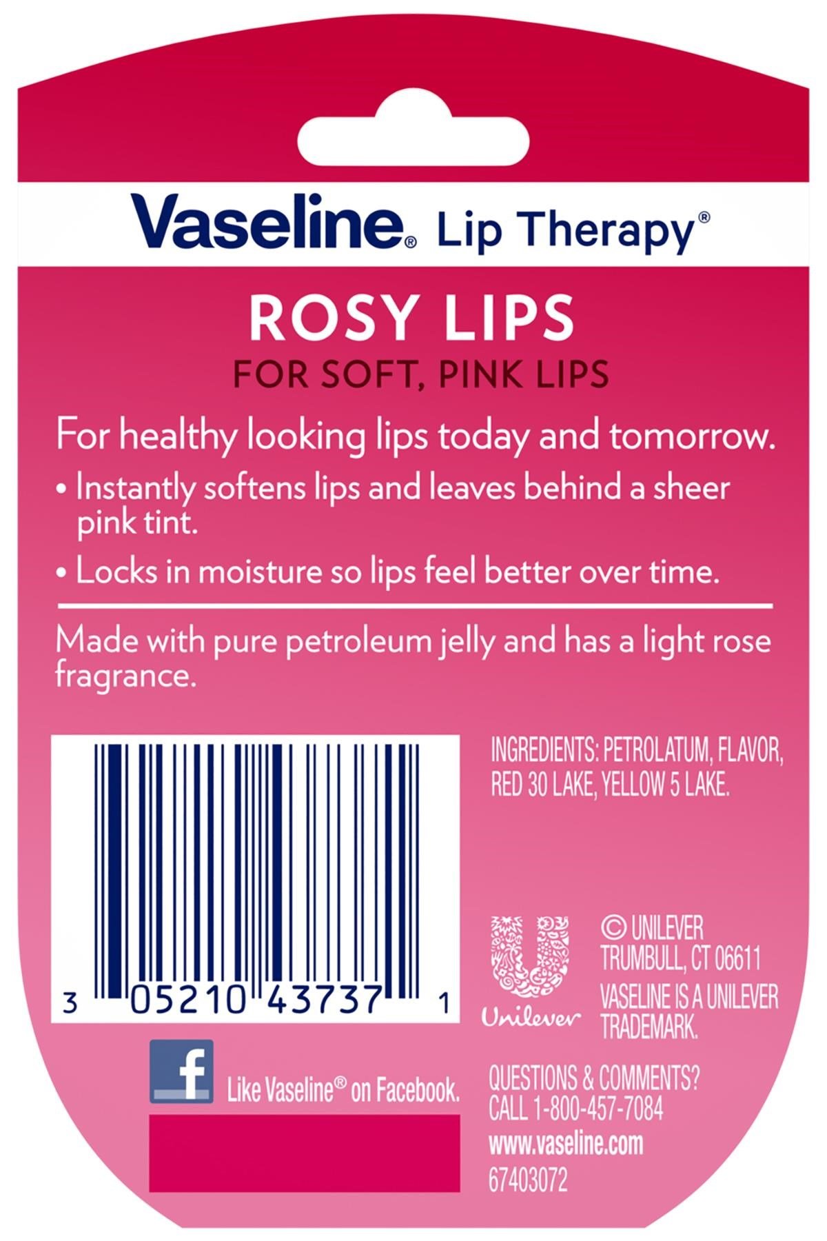 Vaseline Rosy Lips Dudak Kremi 7GR