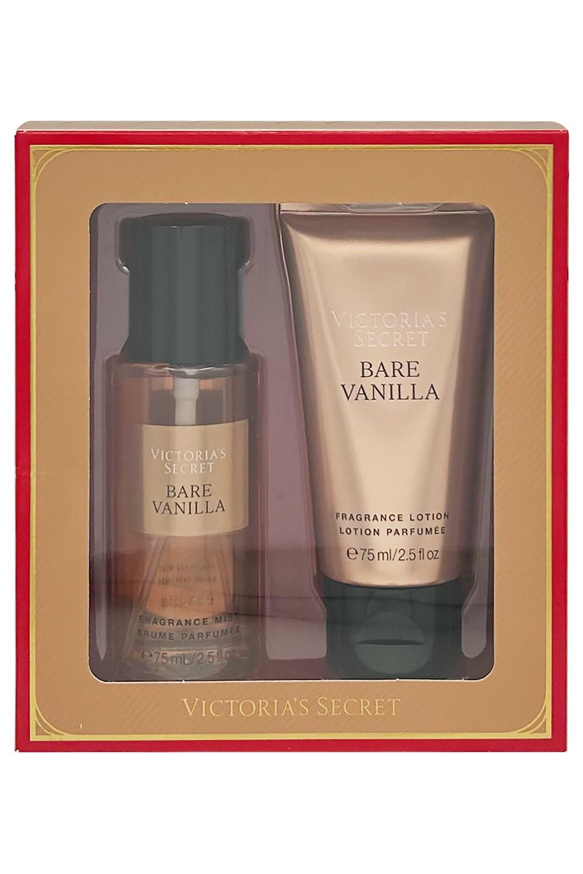 Victoria's Secret Bare Vanilla Vücut Spreyi ve Losyonu Hediye Seti 2x75ML