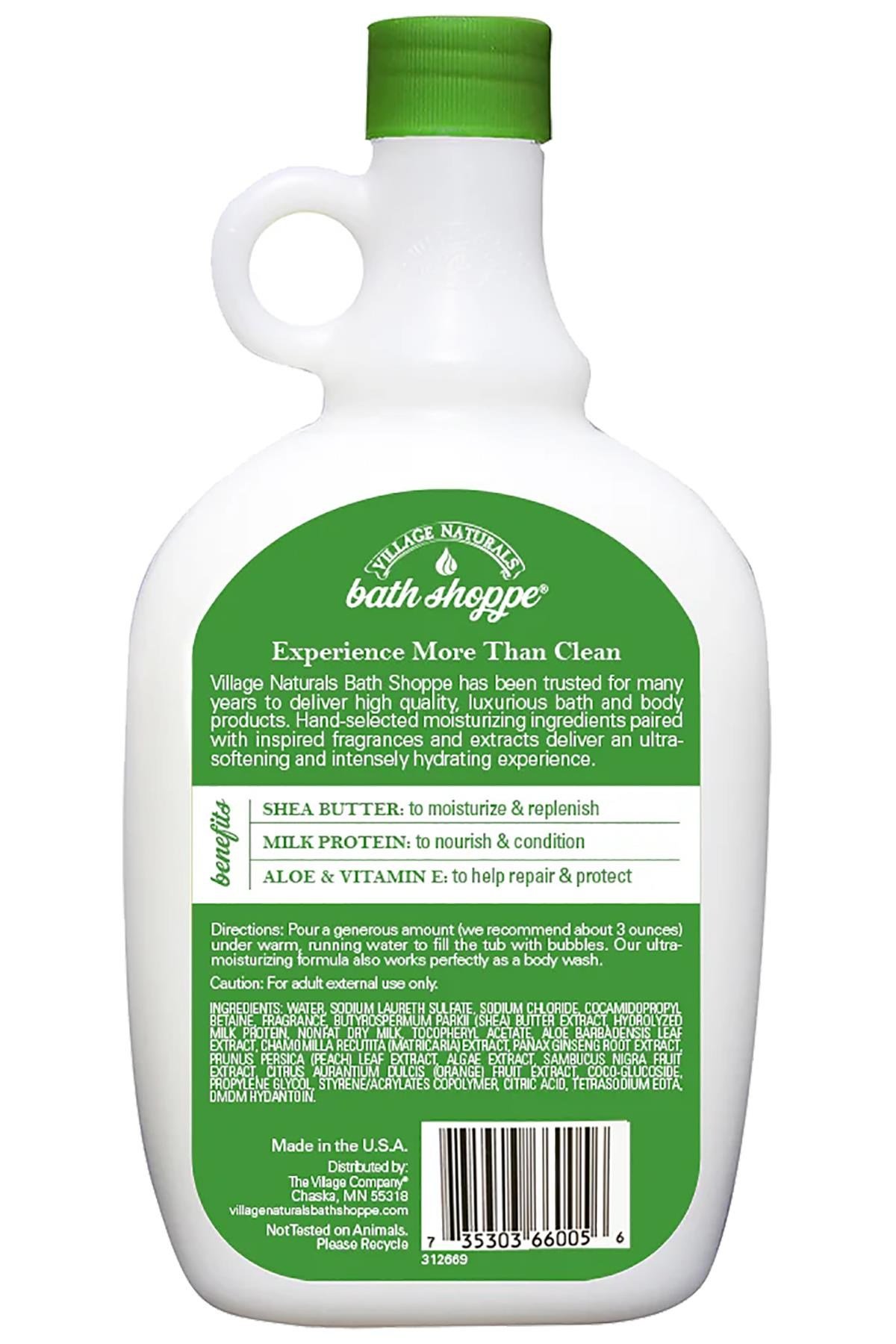 Village Naturals Shea Yapı ile Beyaz Çay Sütü Banyosu 825ML