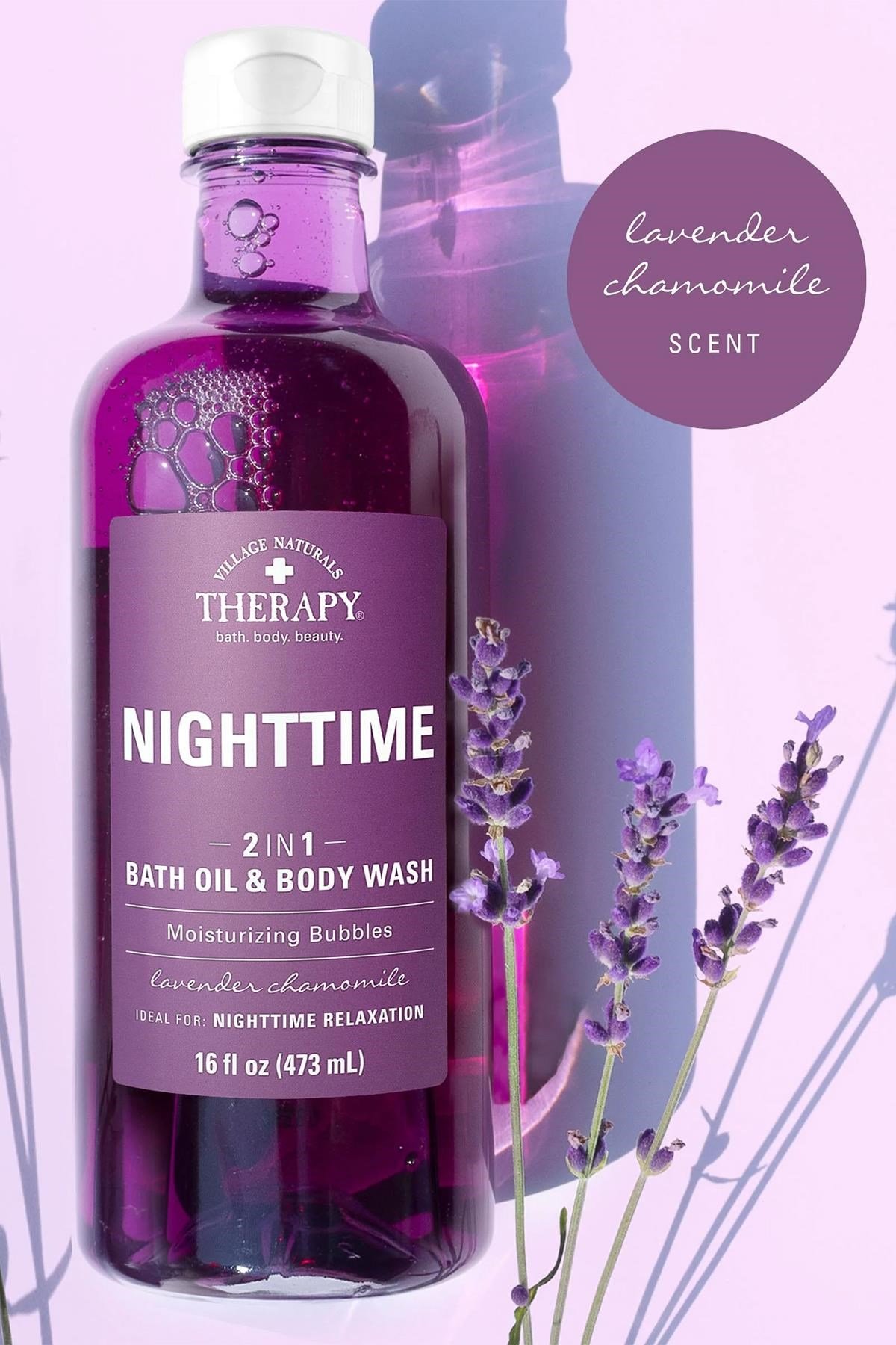 Village Naturals Therapy Nigttime Banyo Yağı + Vücut Şampuanı 473ML