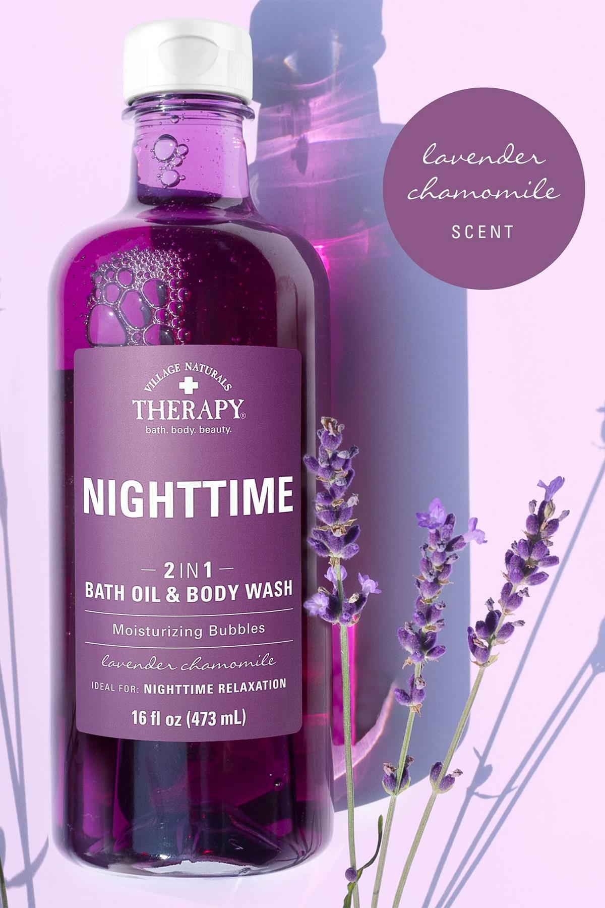 Village Naturals Therapy Nigttime Banyo Yağı + Vücut Şampuanı 473ML