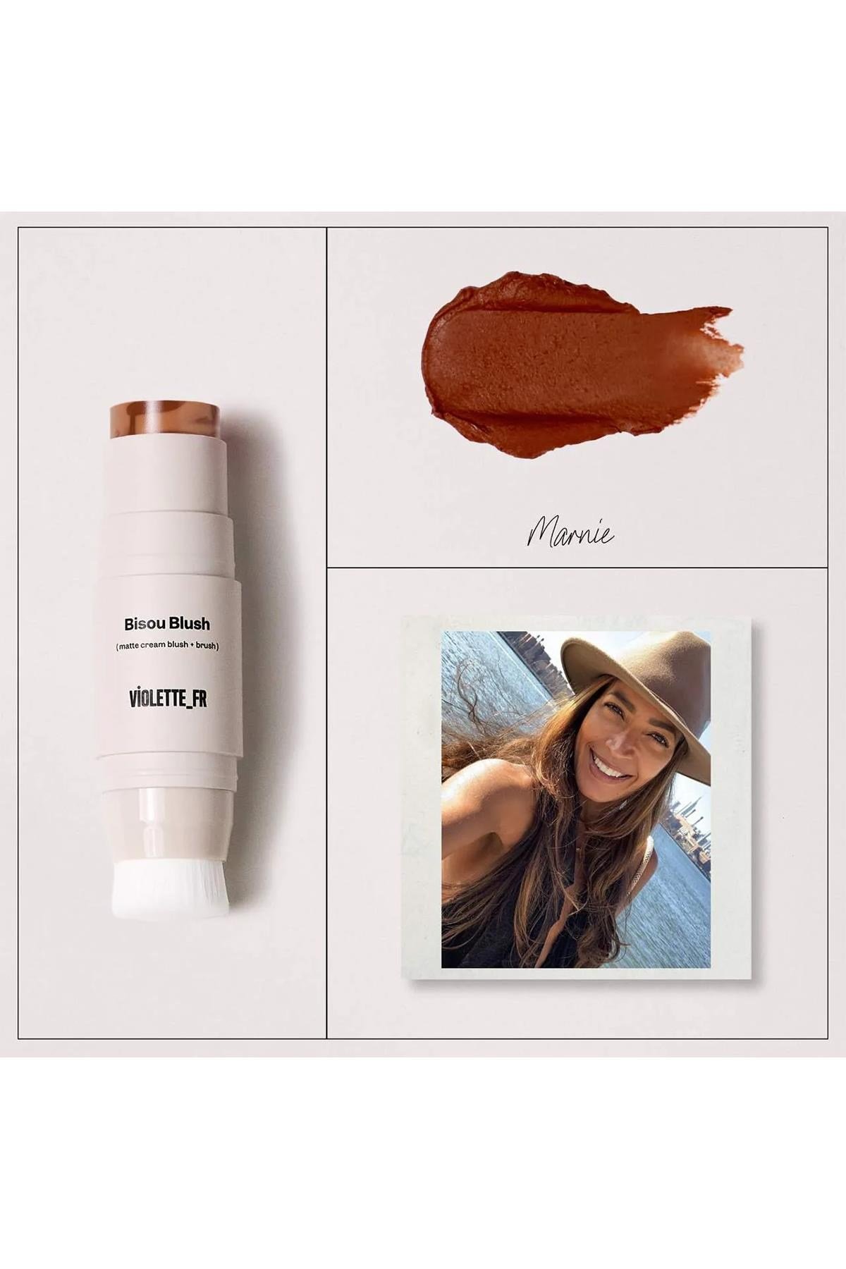 Violette_FR Bisou Blush Krem Allık ve Fırça Marnie 7GR