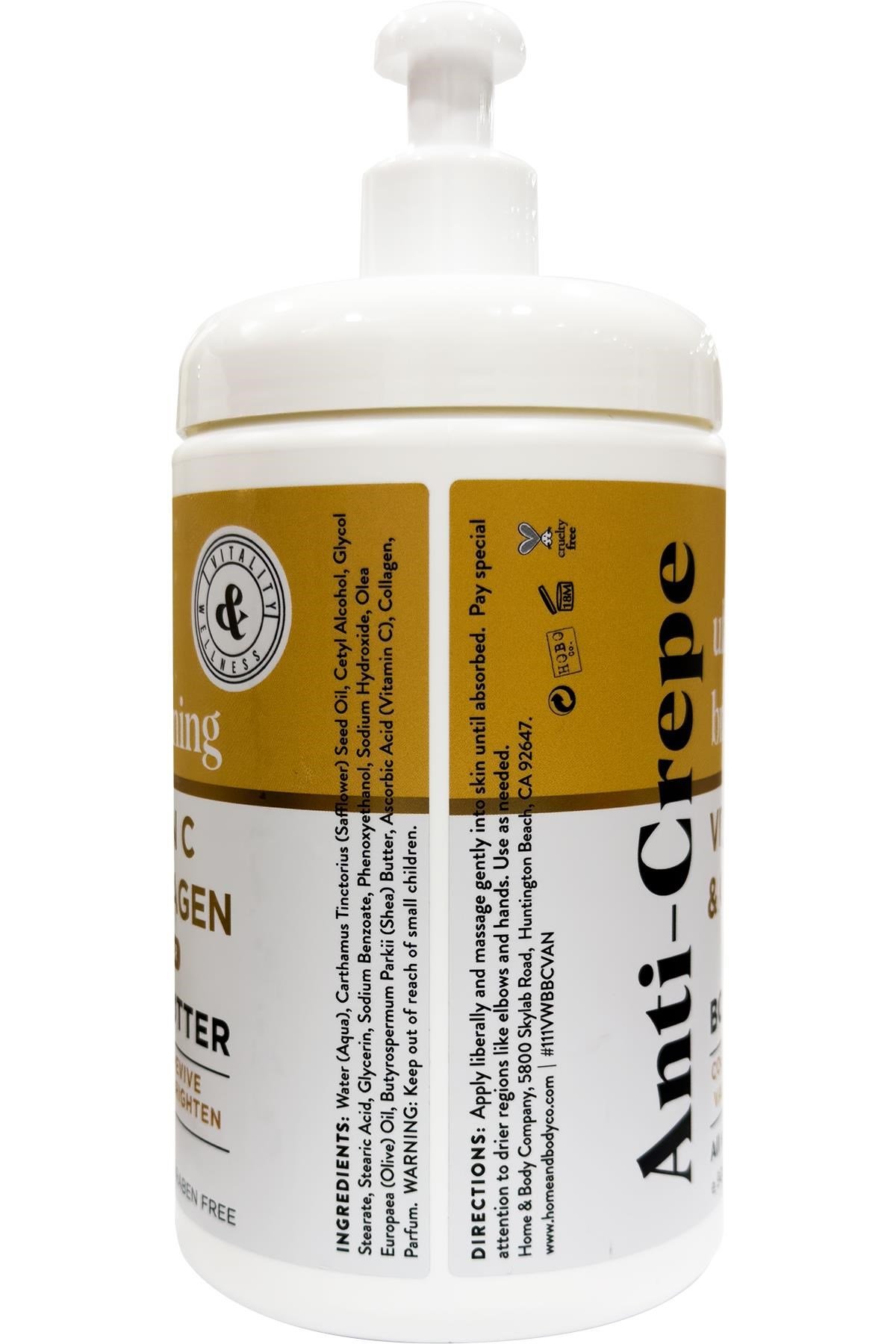 Vitality Wellness Anti-Crepe Vitamin C and Collagen Vücut Losyonu 905GR
